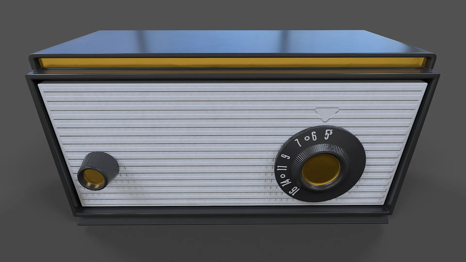 Tube Radio V01 - Low Poly