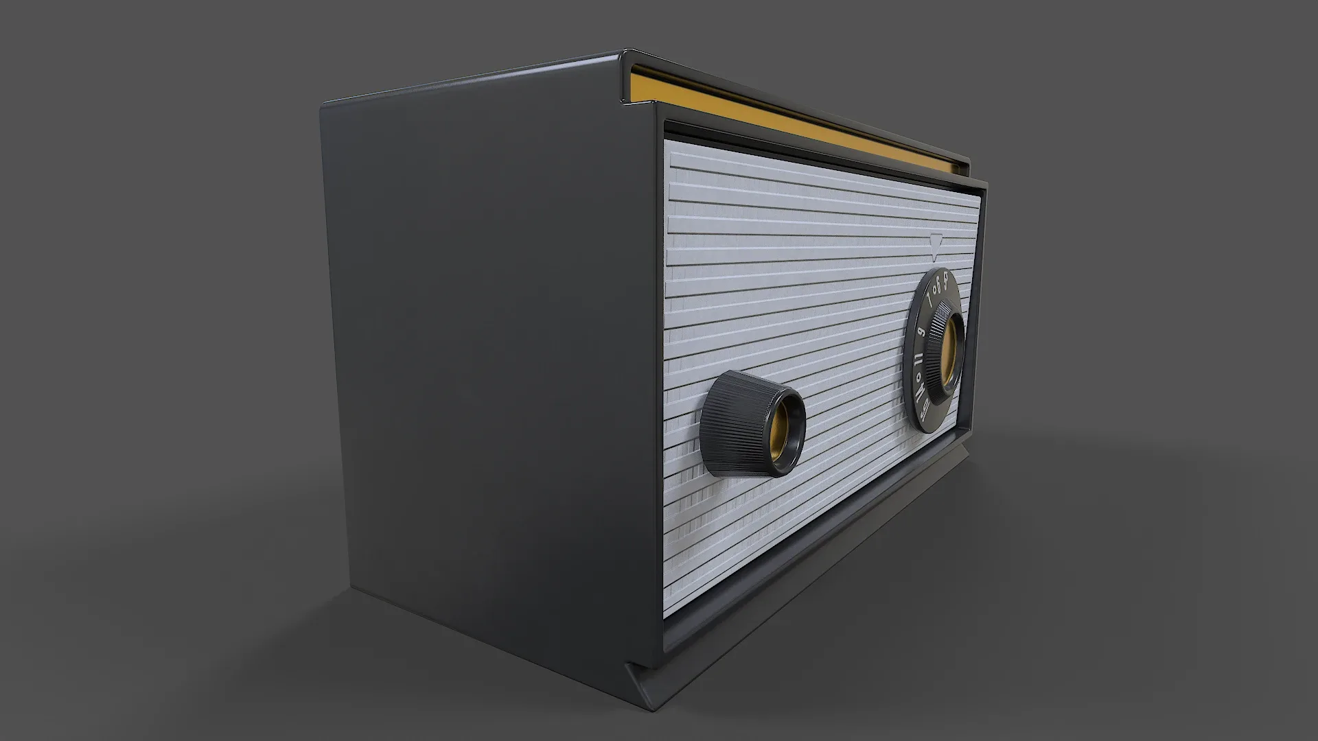 Tube Radio V01 - Low Poly