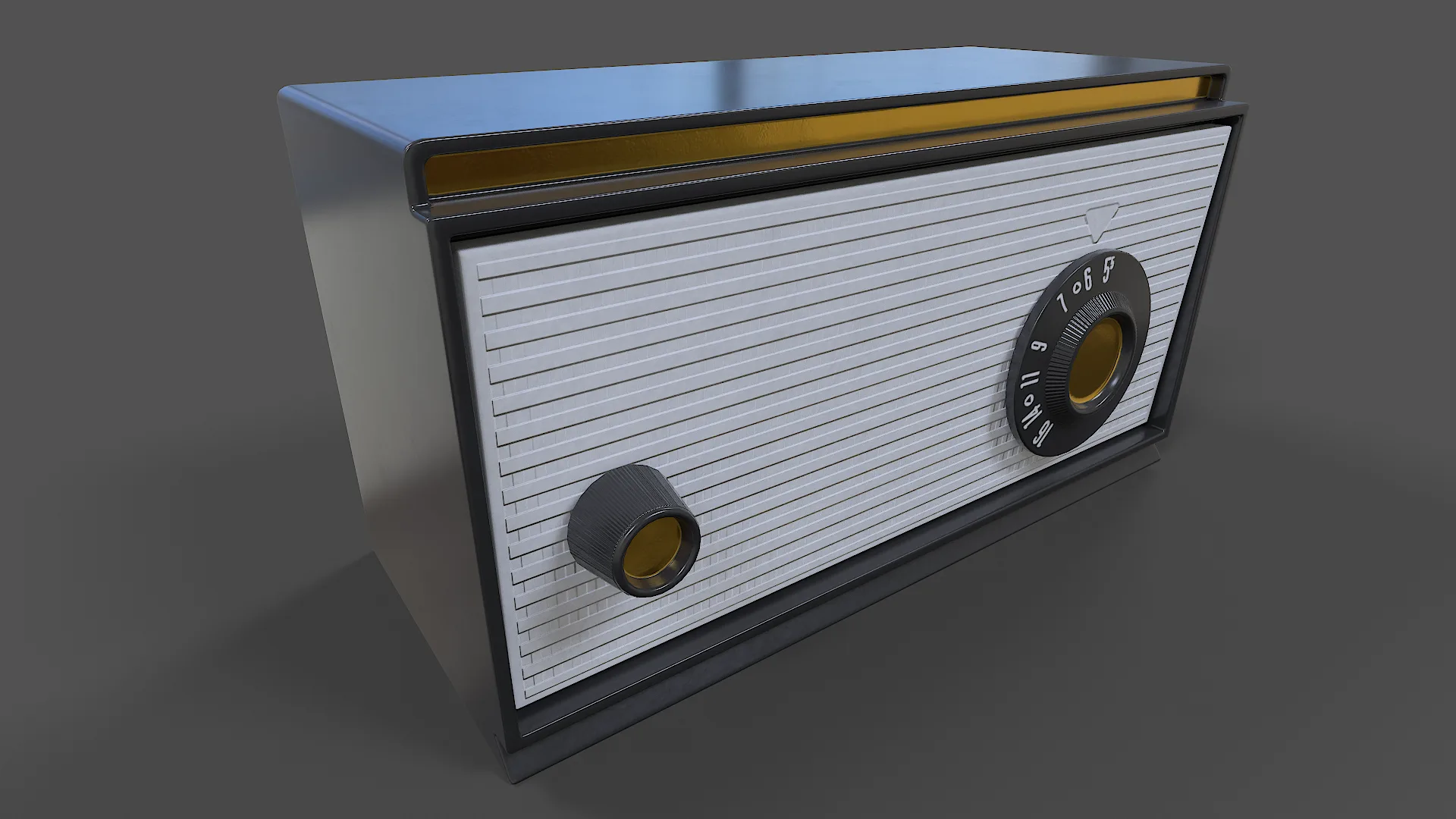 Tube Radio V01 - Low Poly