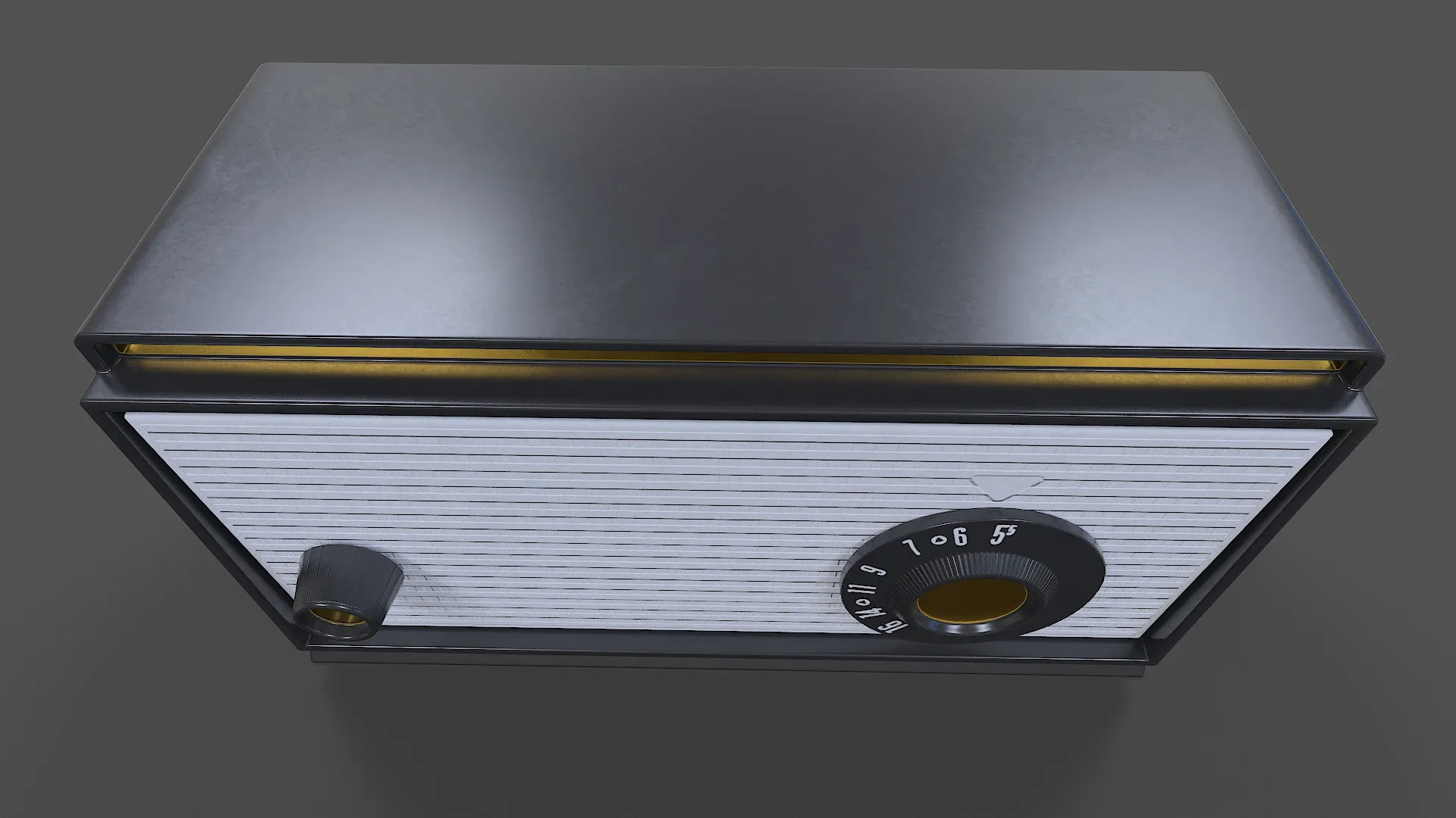 Tube Radio V01 - Low Poly