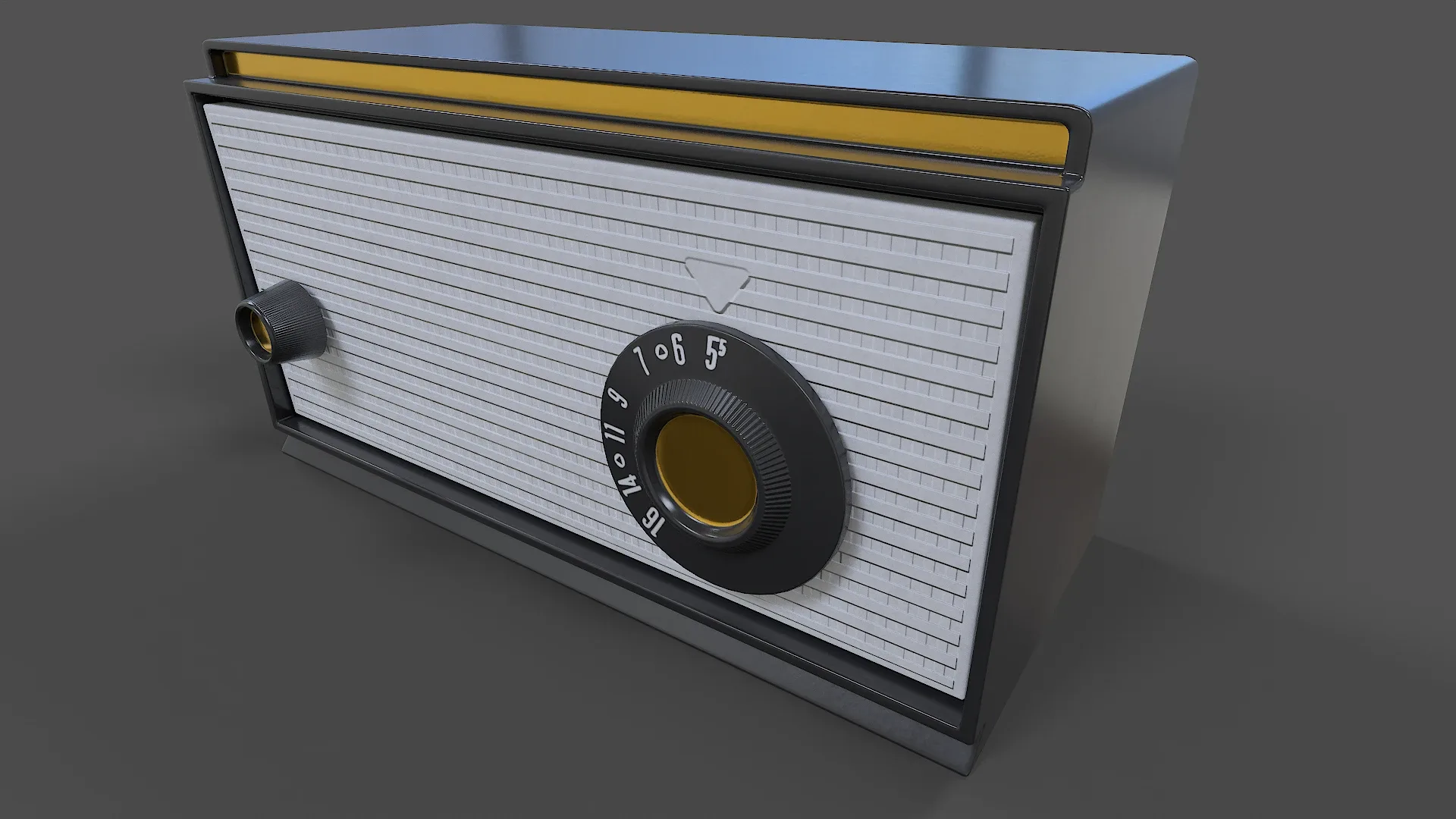 Tube Radio V01 - Low Poly