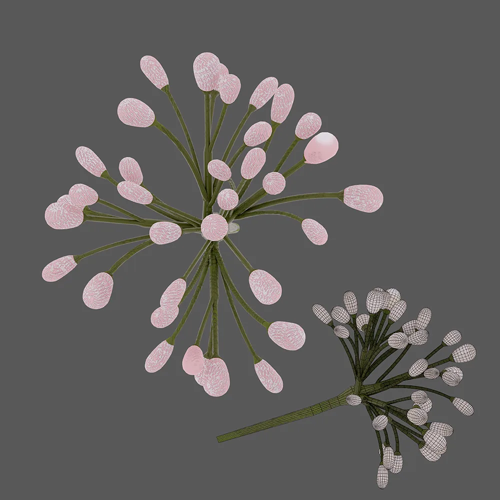 3D FLOWERS-GAME READY