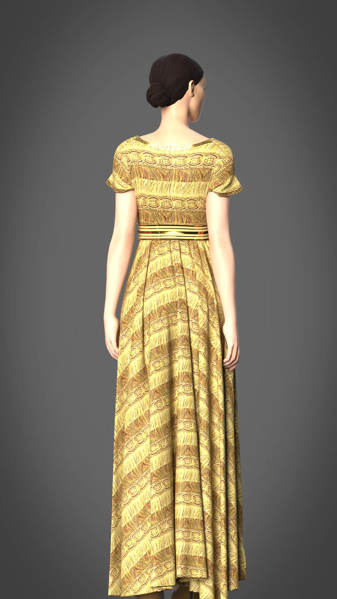 maxi dress- Marvelous Designer & Clo3d