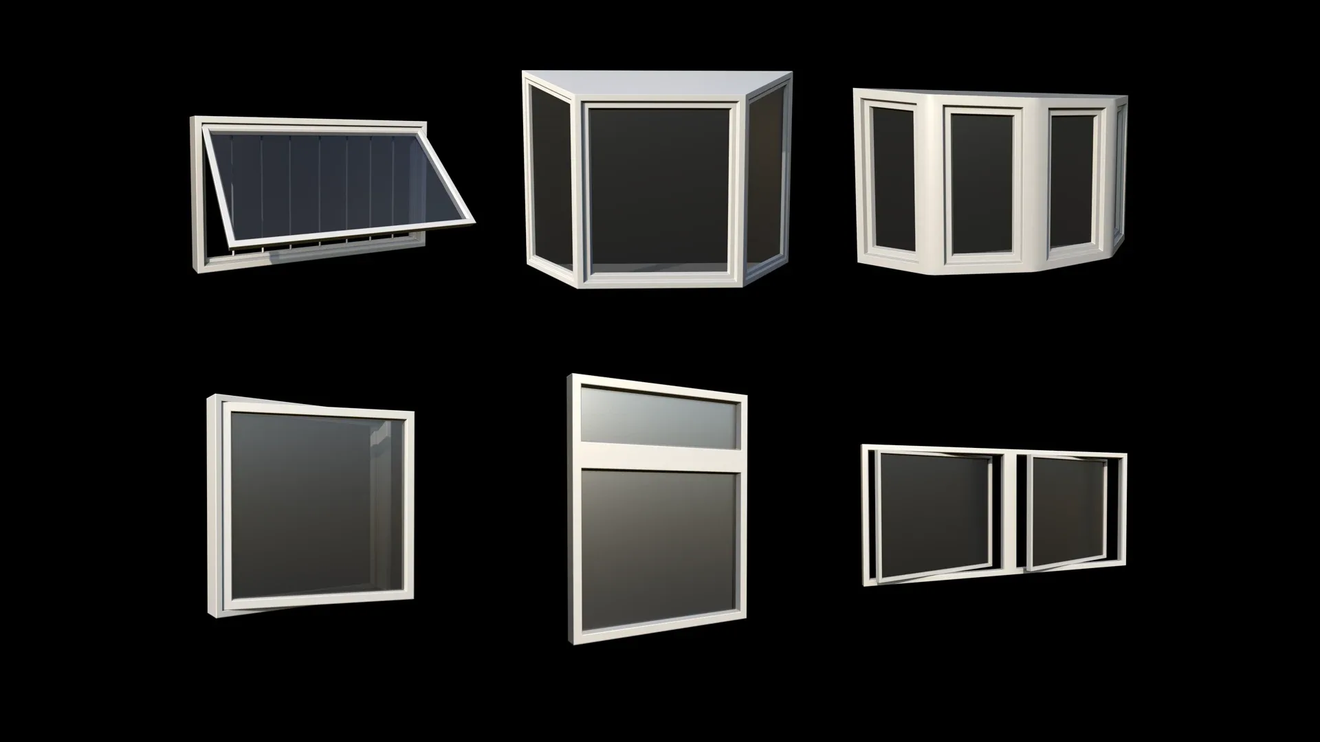 31 Windows Base Mesh with UVs