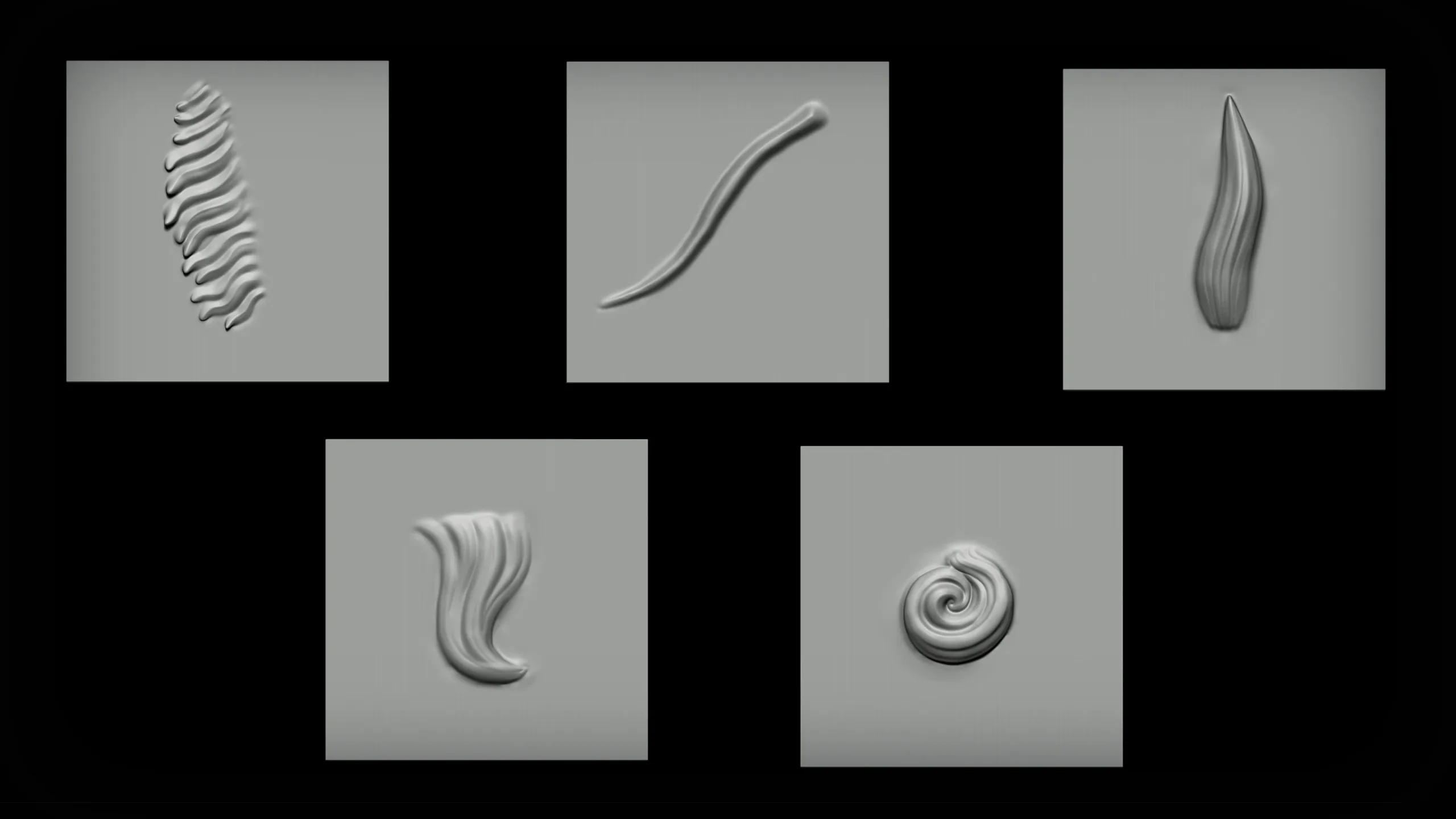 Zbrush + Blender - Male Hair VDM Brush