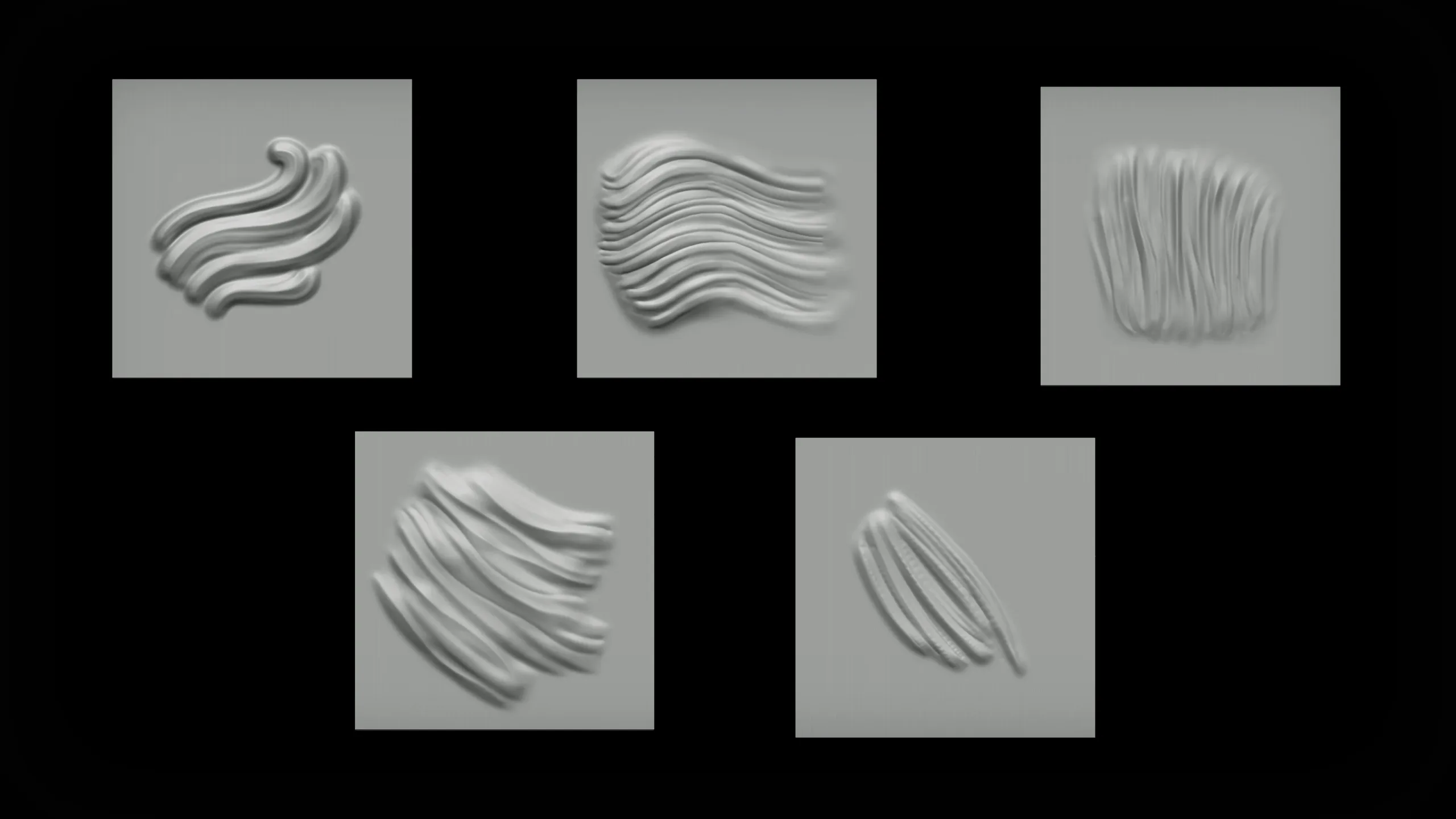 Zbrush + Blender - Male Hair VDM Brush