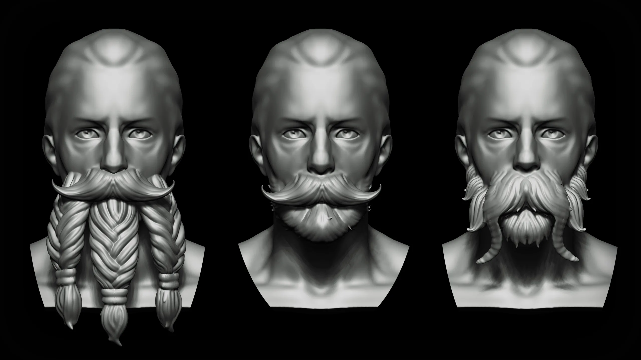 ZBrush + Blender - Beards VDM Brush