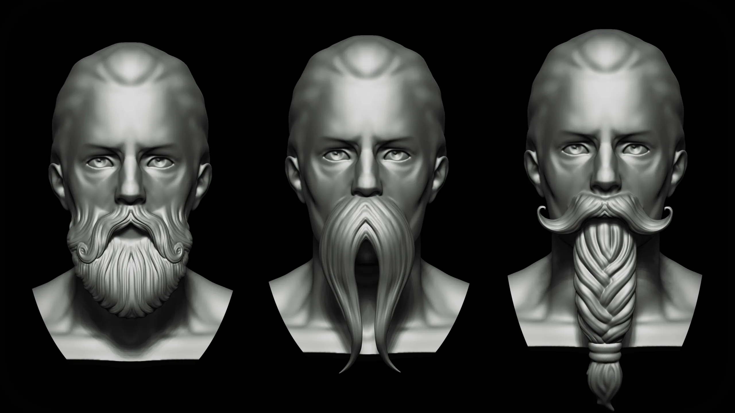 ZBrush + Blender - Beards VDM Brush