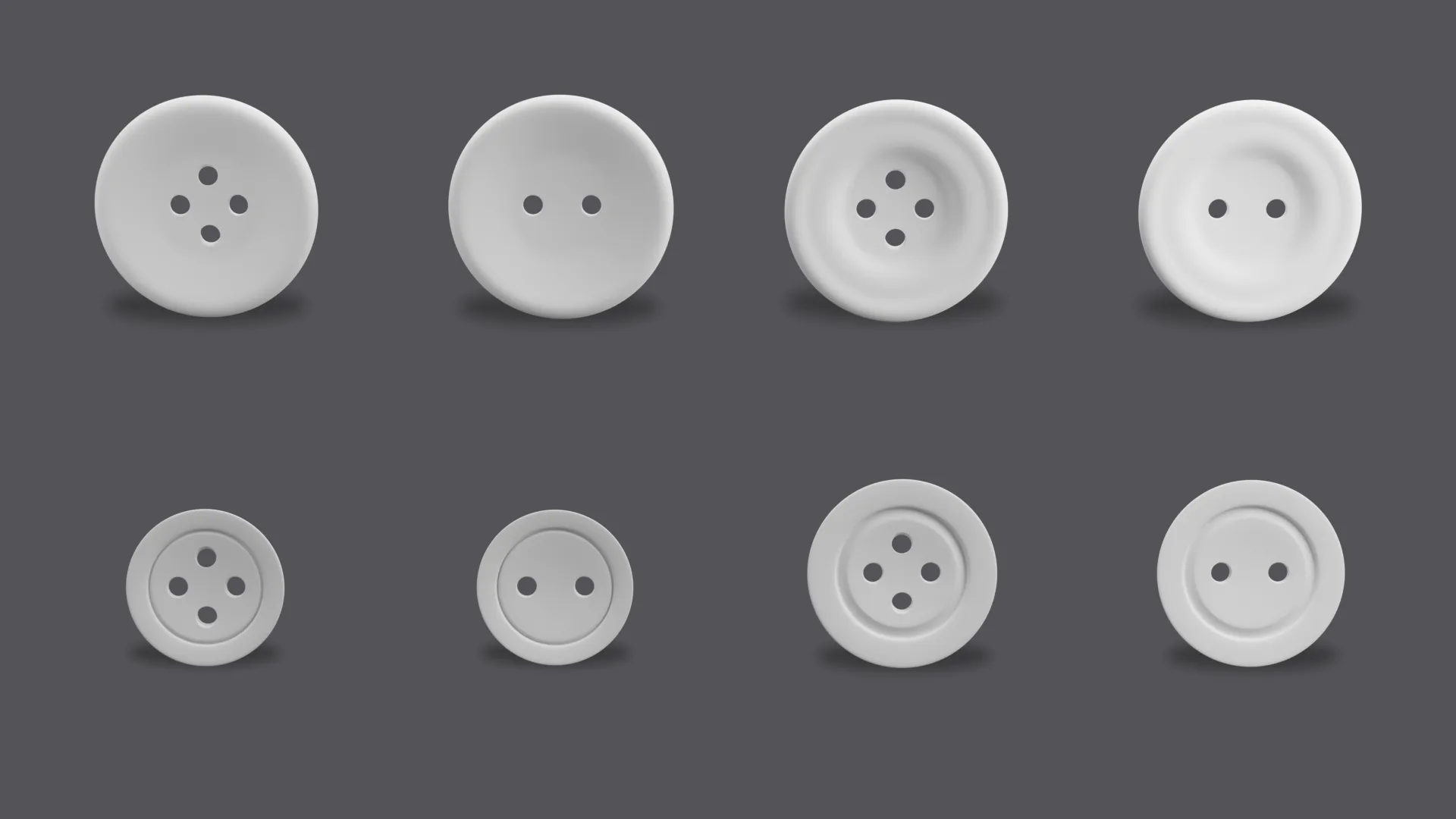 47 BUTTONS+UV-FBX/OBJ/BLEND FILE