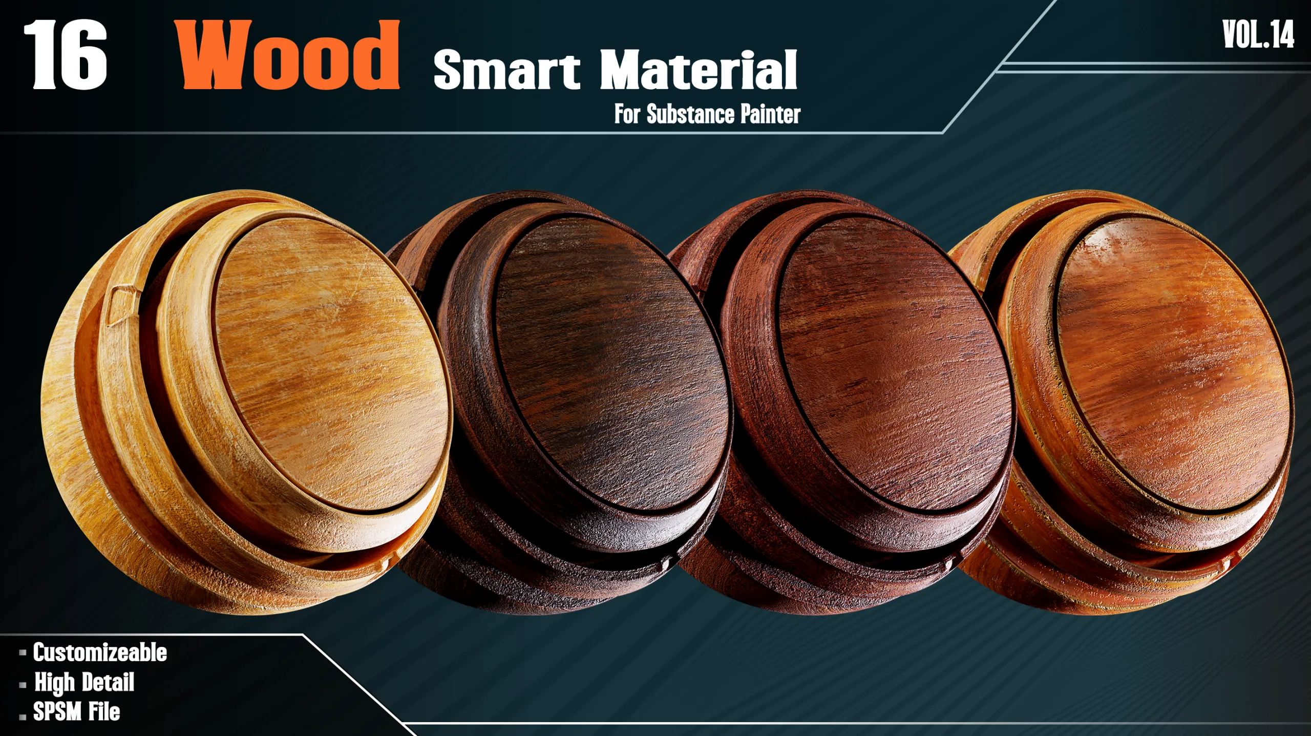 Wood Smart Materials - VOL14 (spsm file)