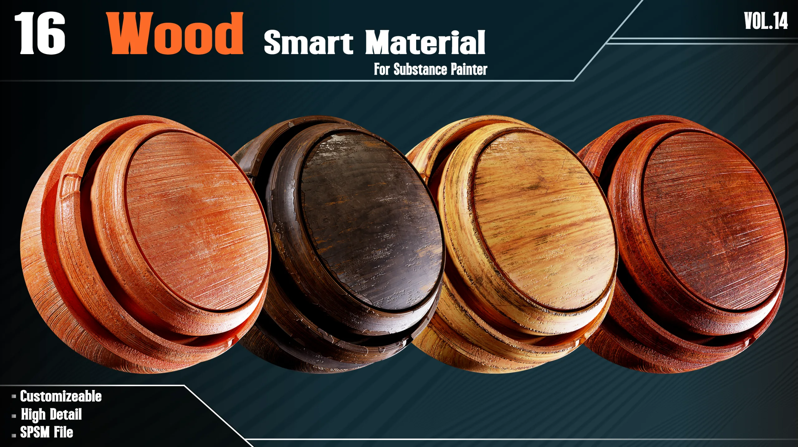 Wood Smart Materials - VOL14 (spsm file)