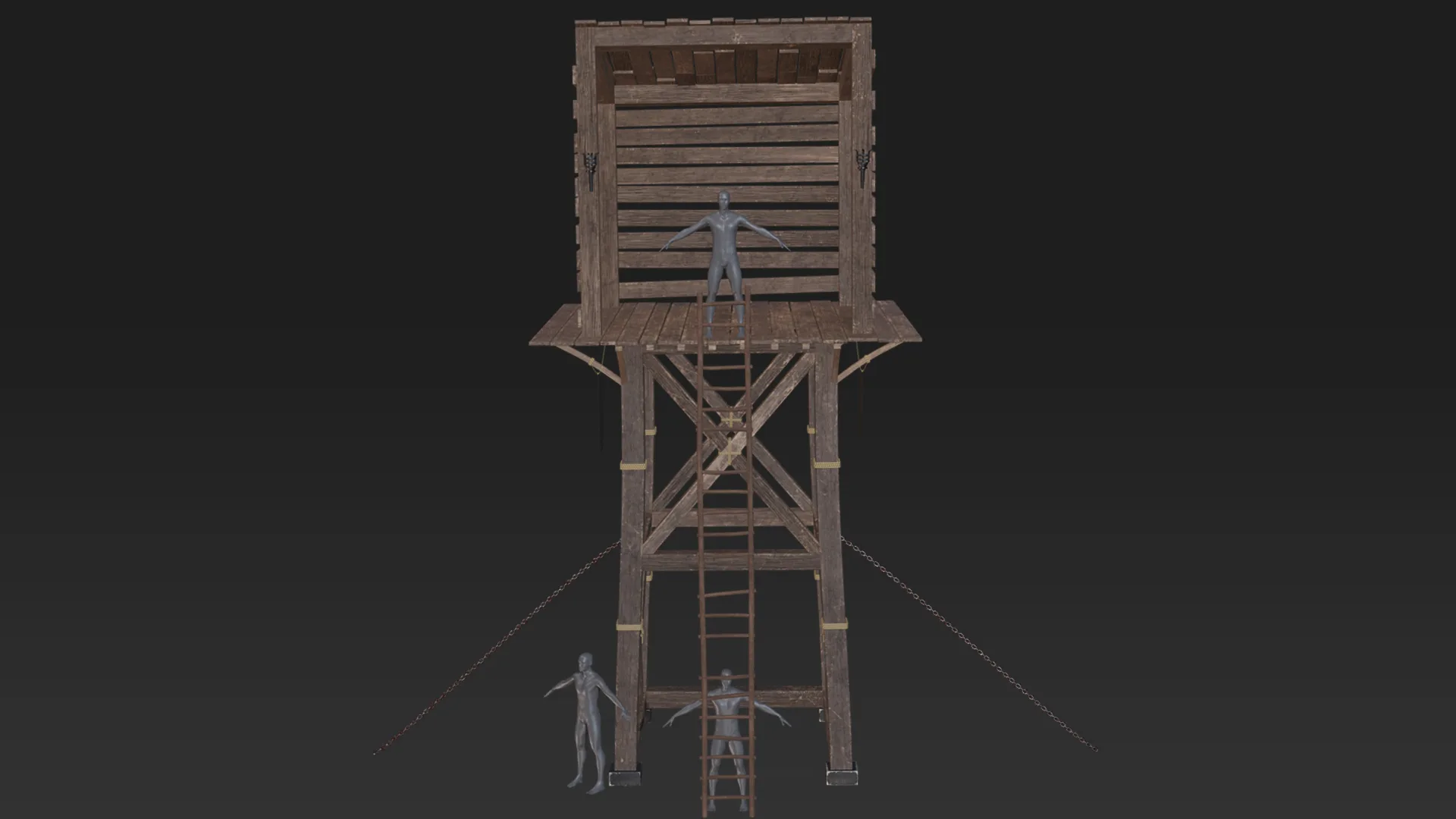 Watchtower - Scout Tower Plus Probs And Texture-Platform- (Game Ready)