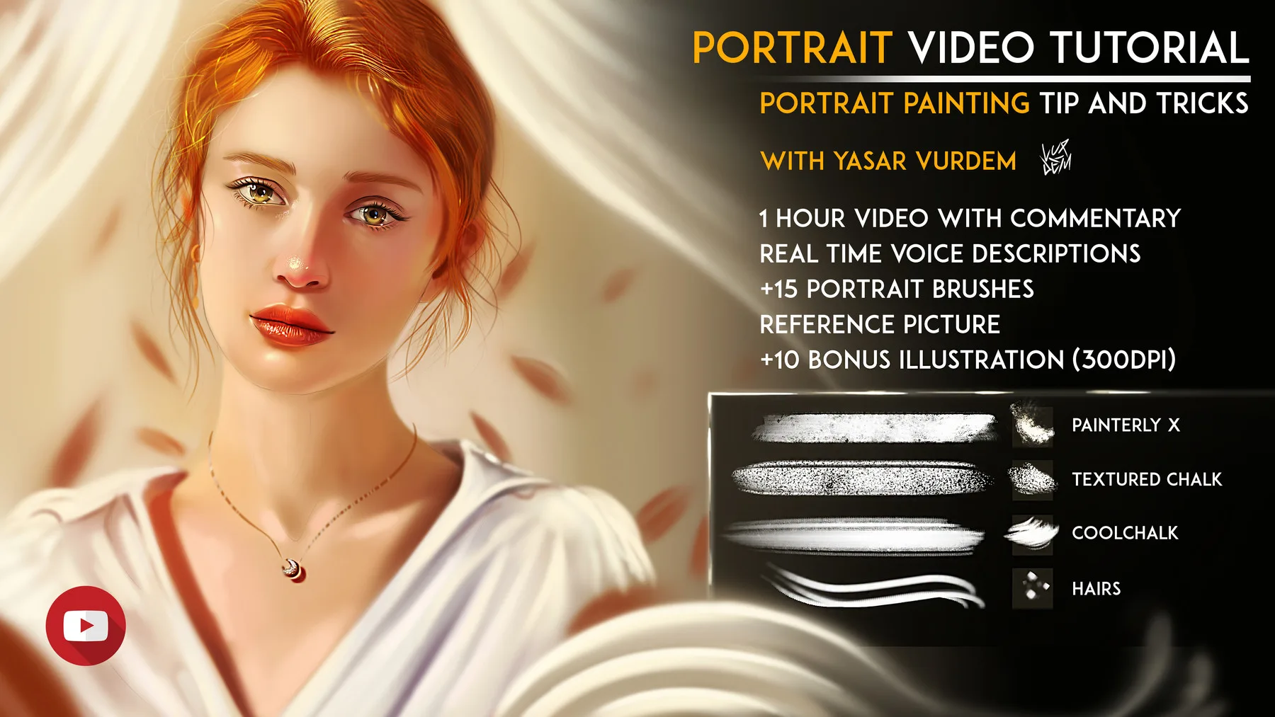 Portrait Painting in Photoshop Video Tutorial