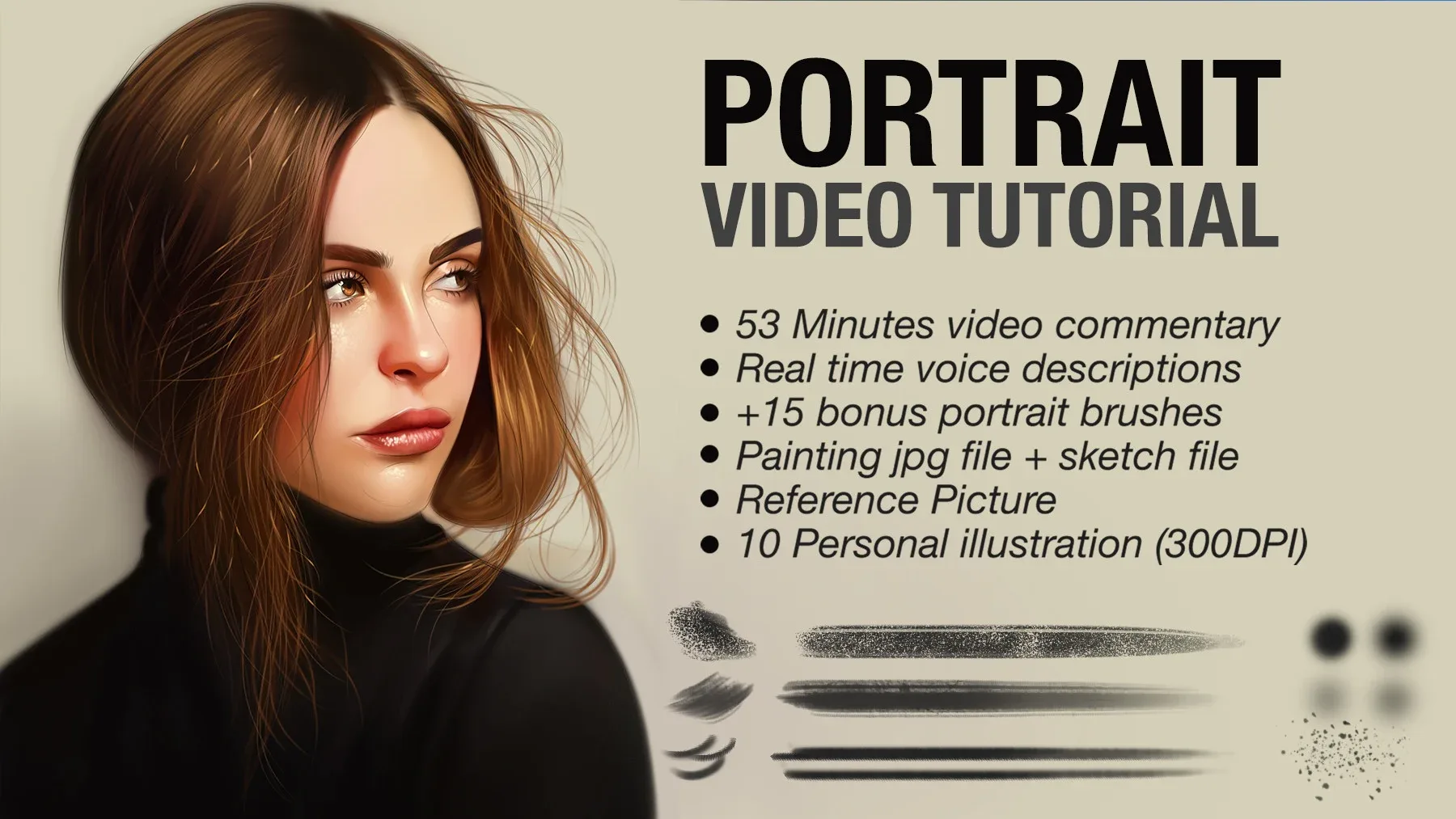 Portrait Painting in Photoshop Video Tutorial
