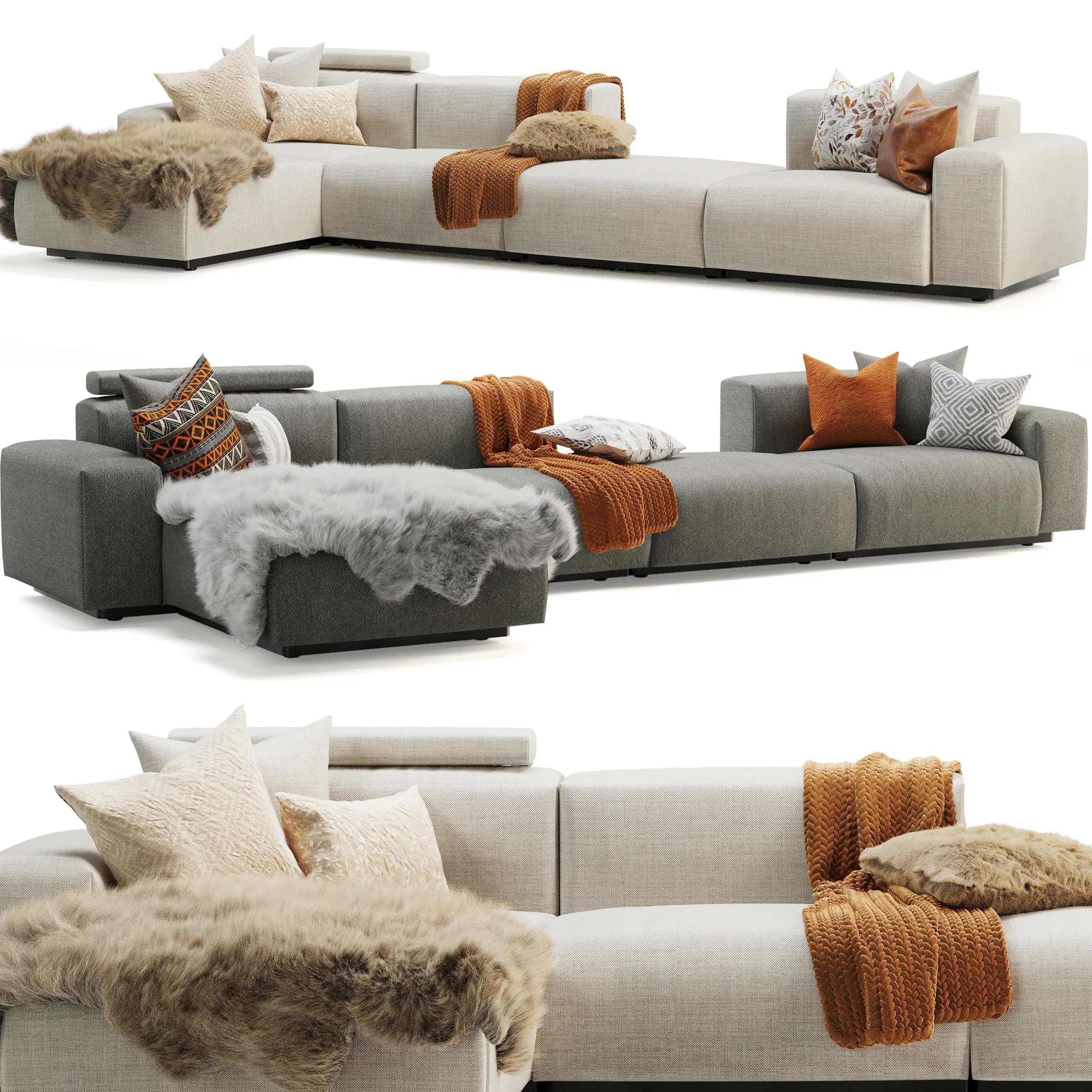 Vitra Soft Modular Sofa Four-Seater