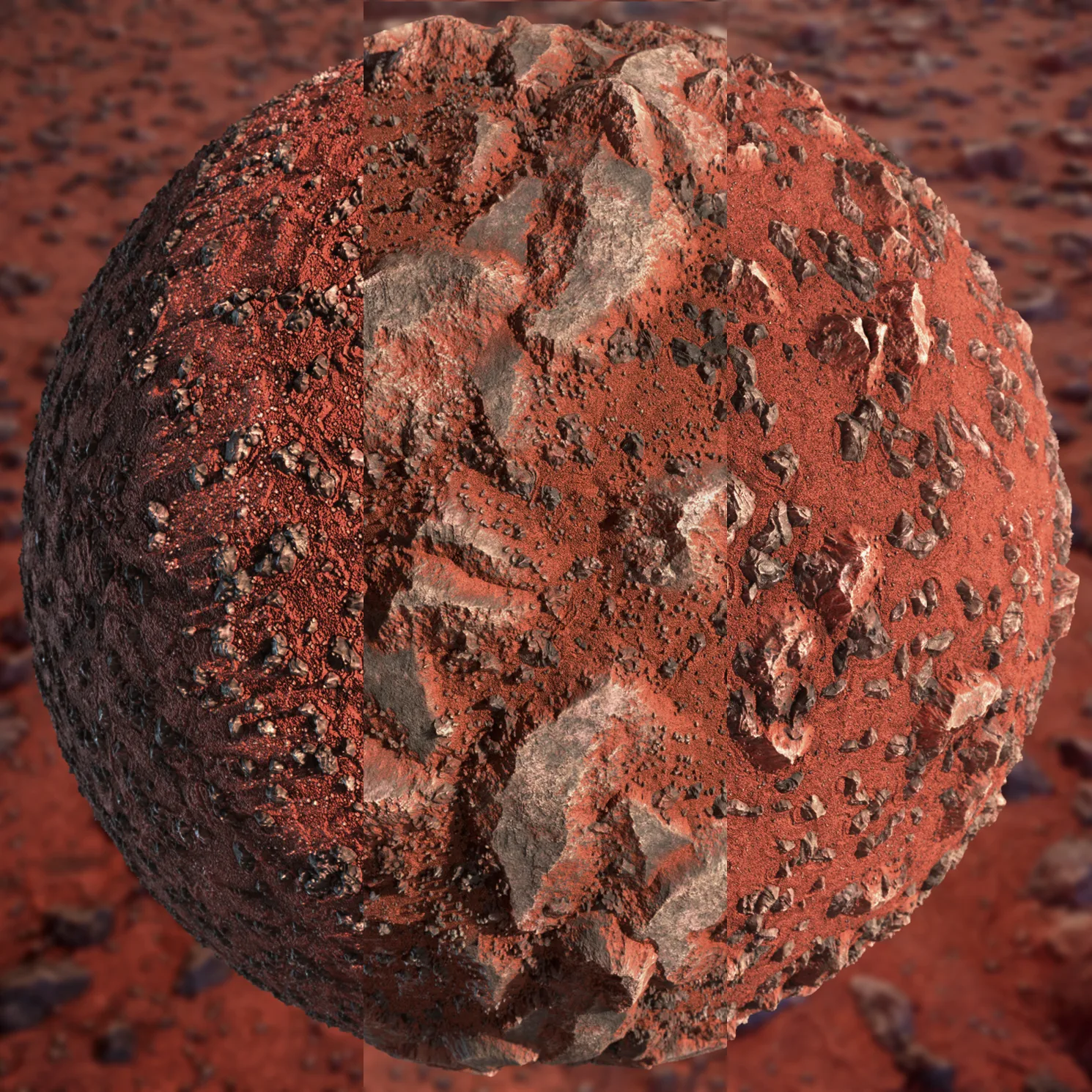 Red Desert Terrain | Substance Designer Material