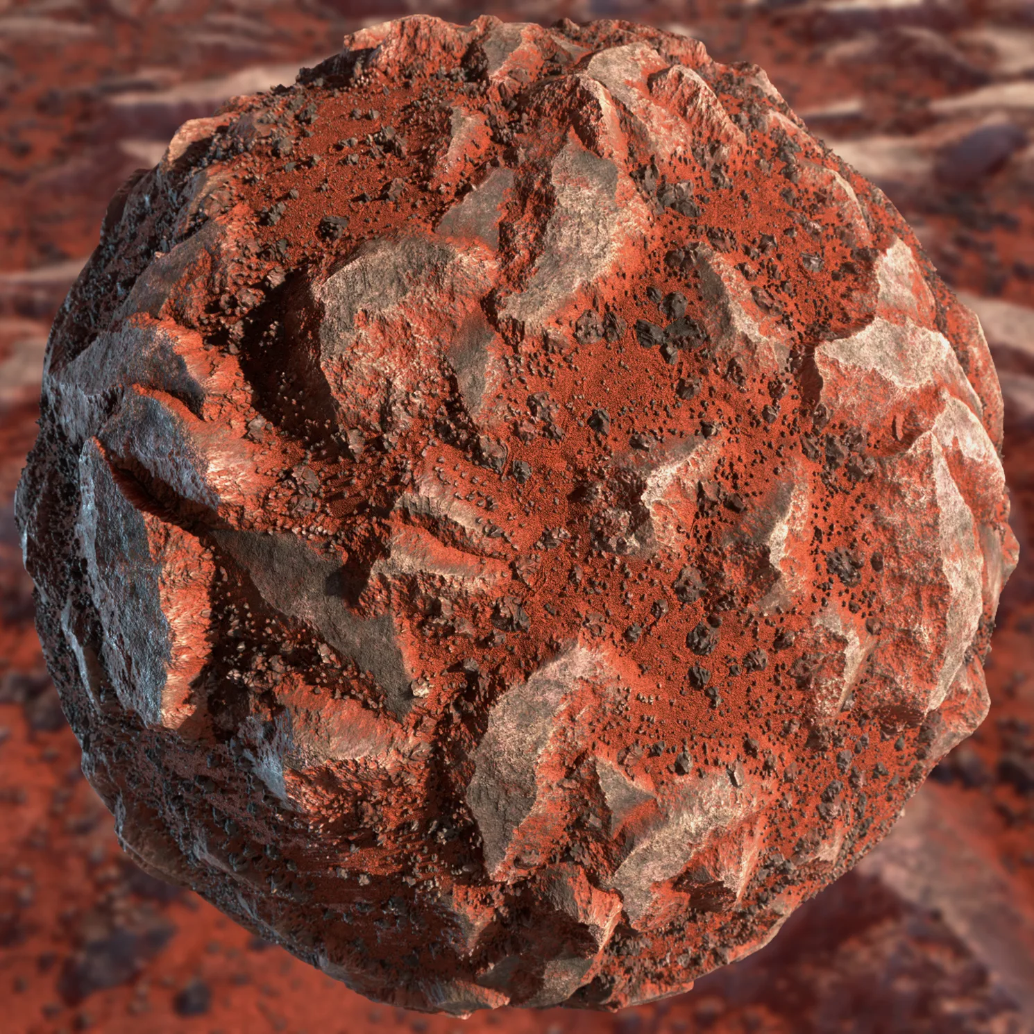 Red Desert Terrain | Substance Designer Material