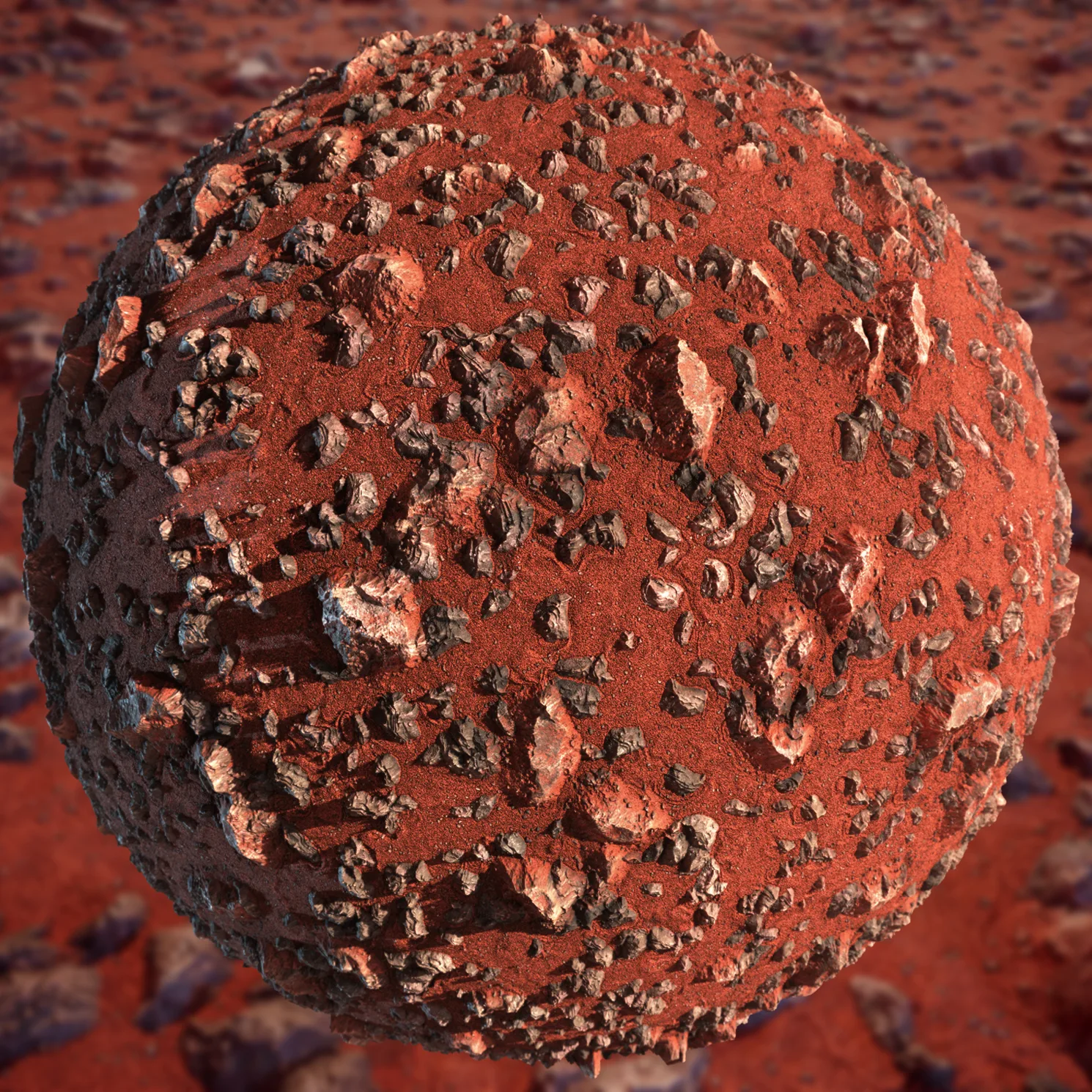 Red Desert Terrain | Substance Designer Material