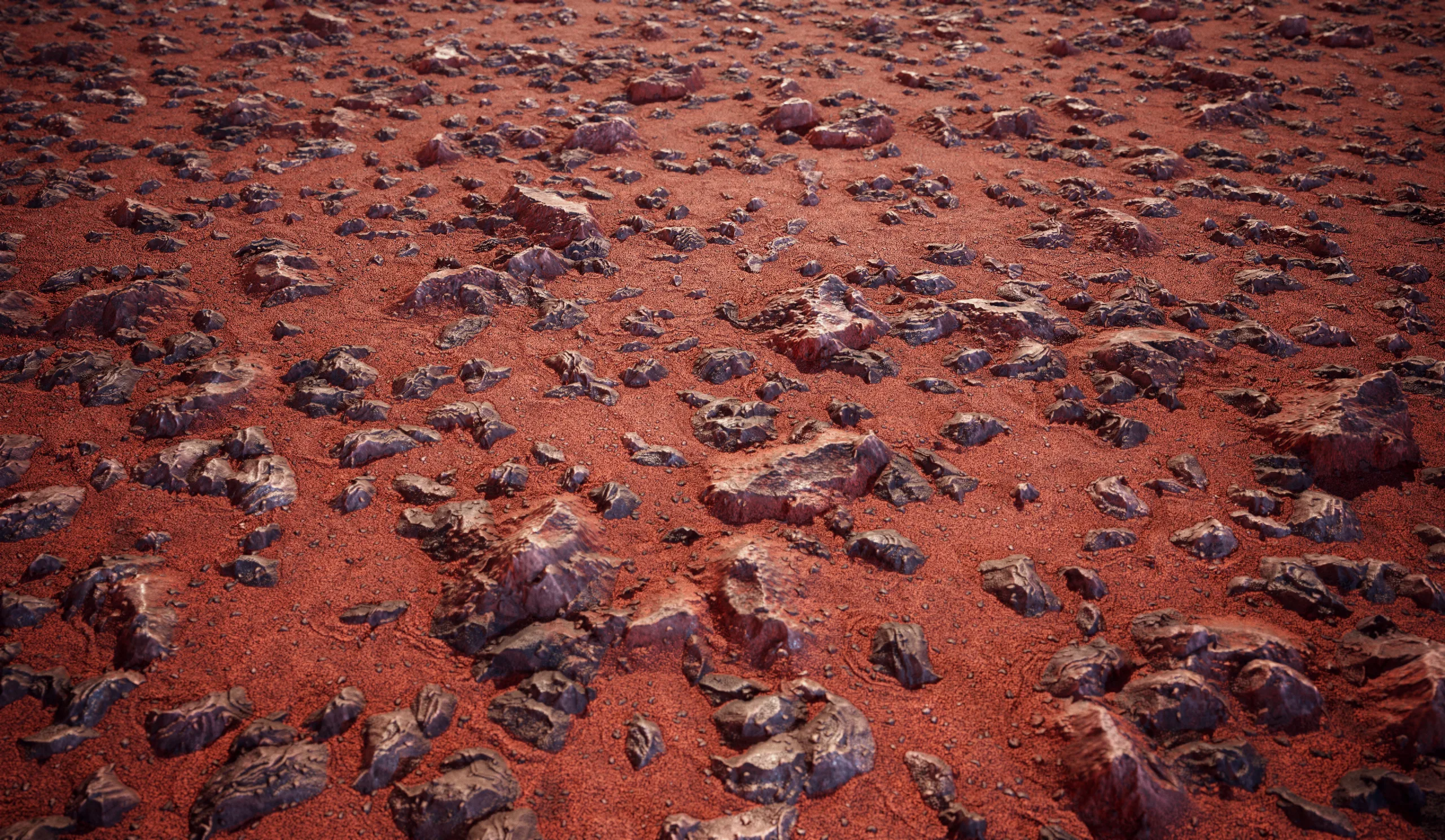 Red Desert Terrain | Substance Designer Material