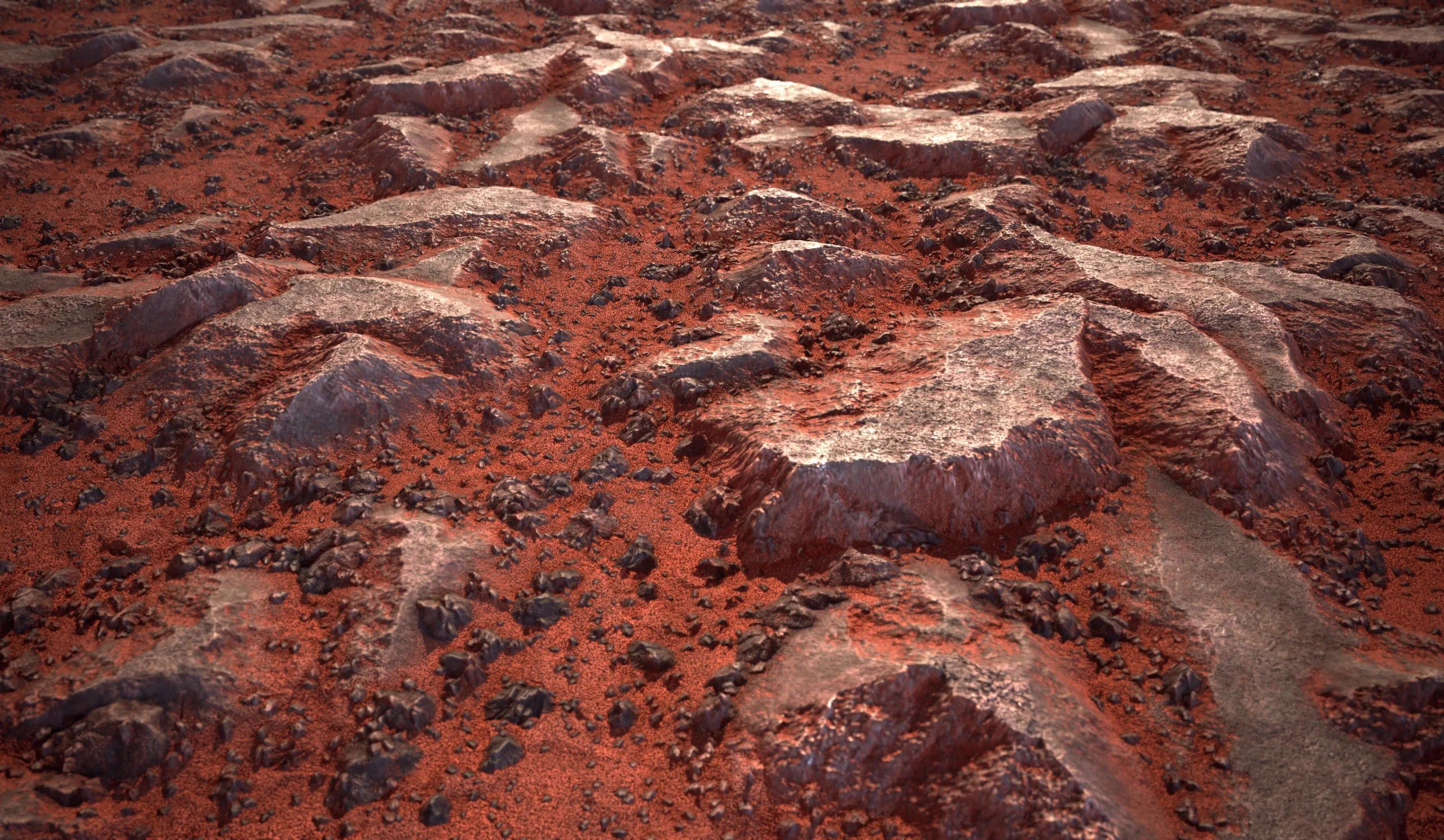 Red Desert Terrain | Substance Designer Material