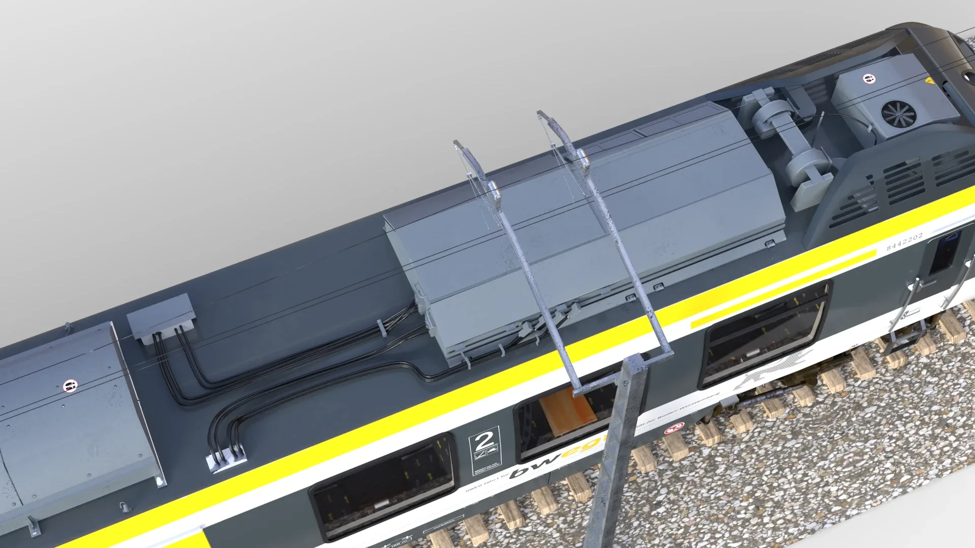 Bombardier TALENT Train sweg Rigged Animated