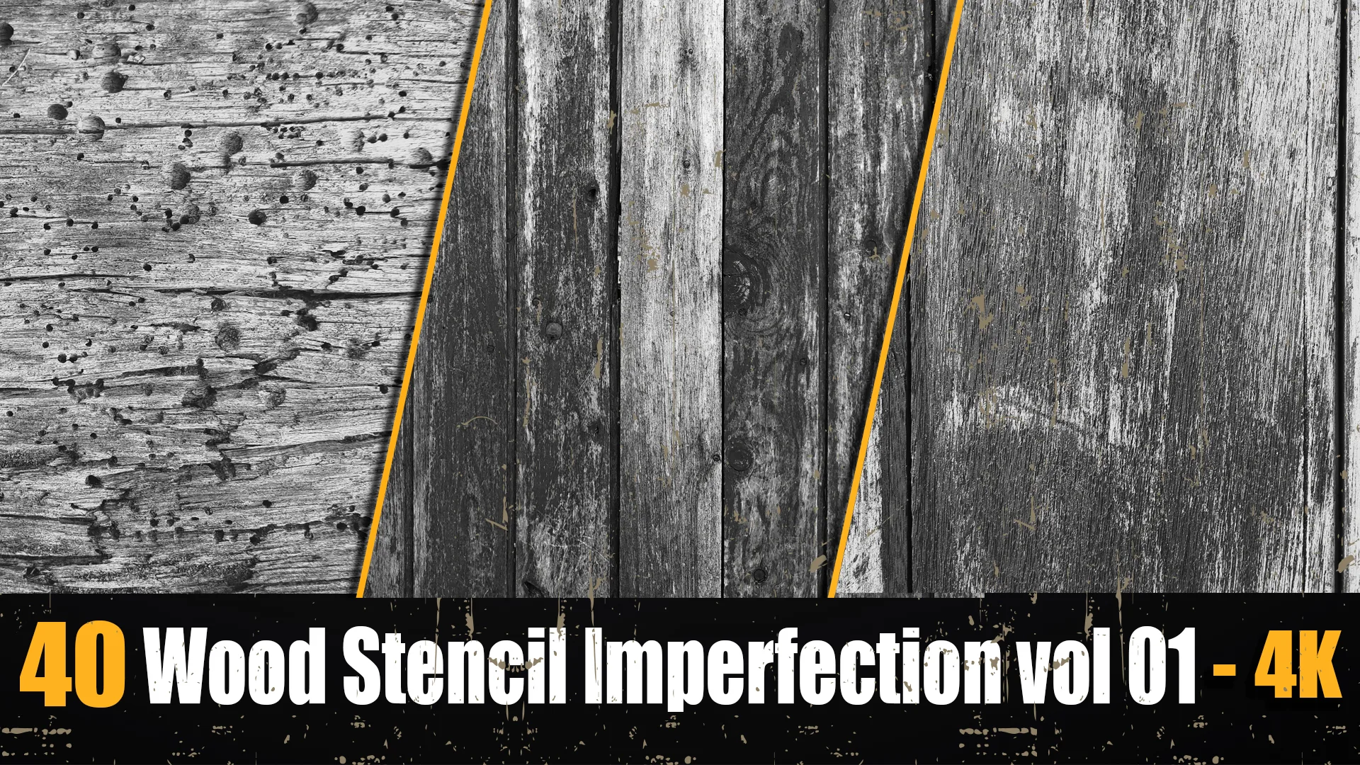 40 Wood Stencil Imperfection