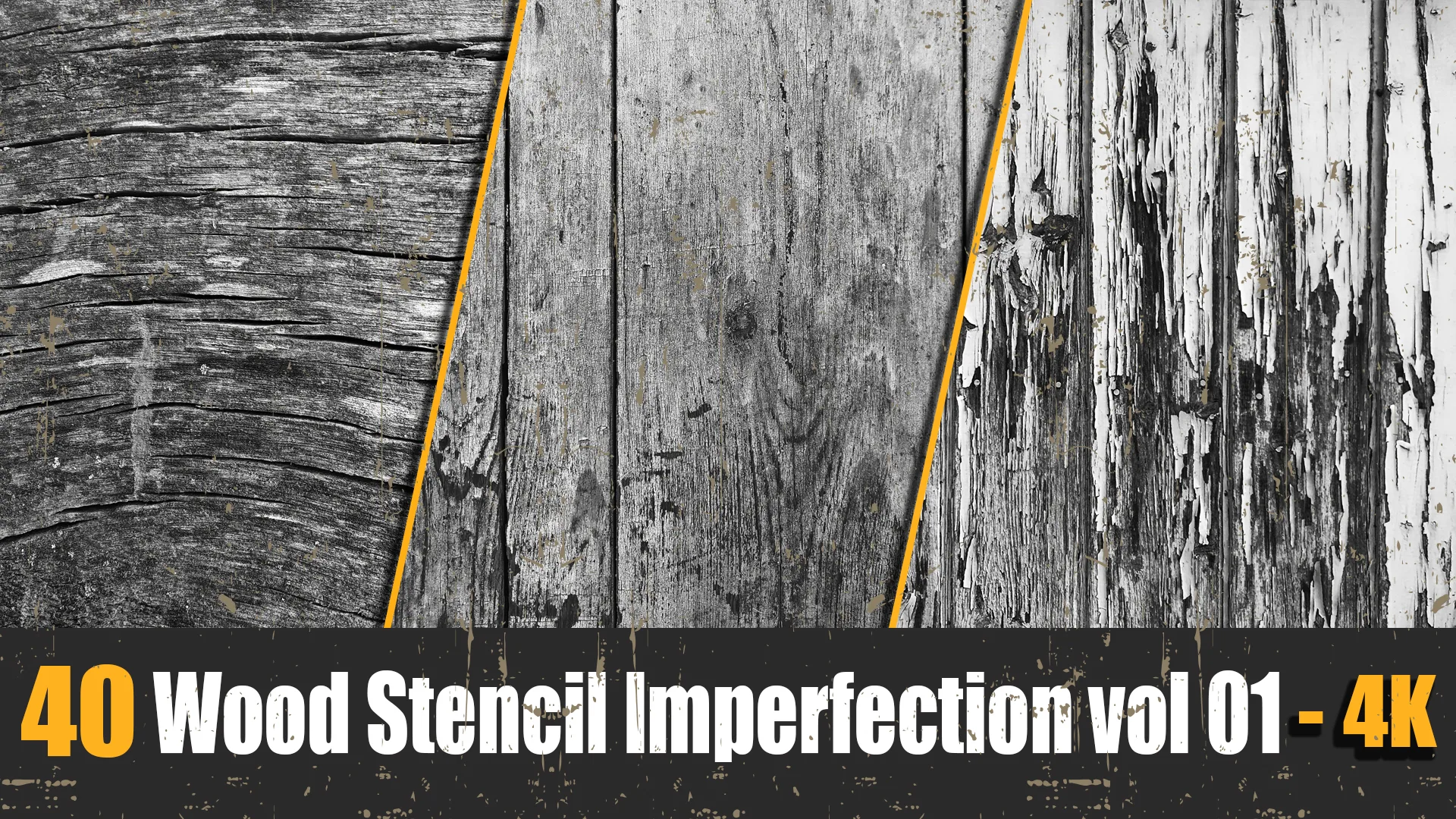 40 Wood Stencil Imperfection