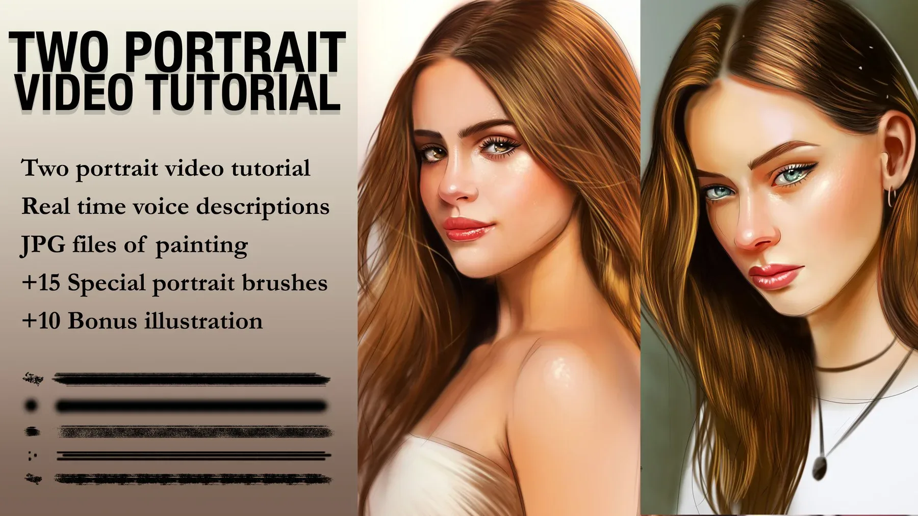 Two - Portrait video tutorial bundle