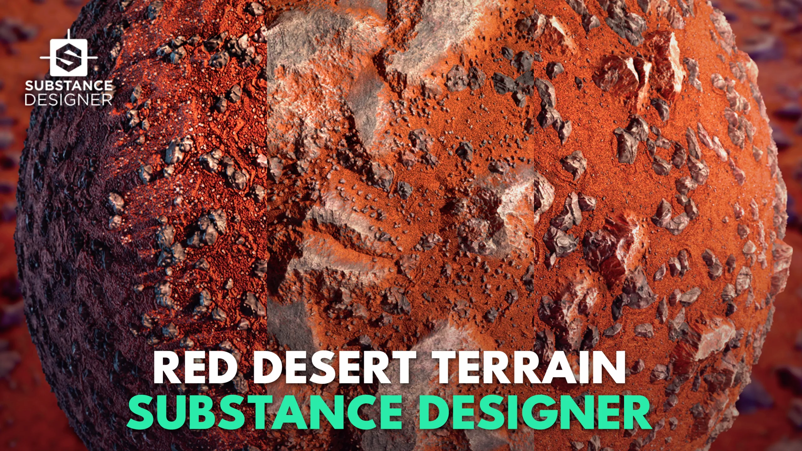 Red Desert Terrain | Substance Designer Material