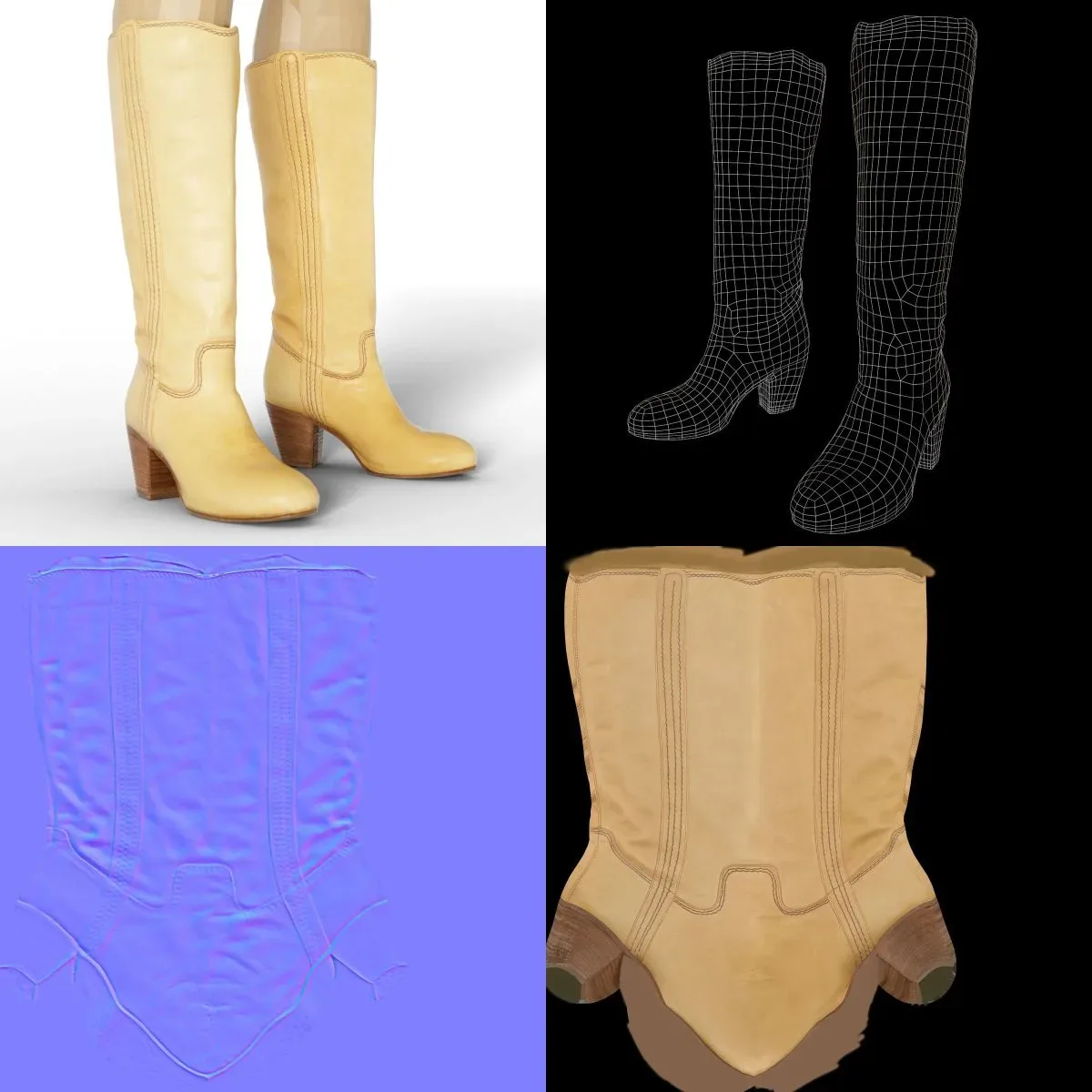 Boot Beige Women Footwear