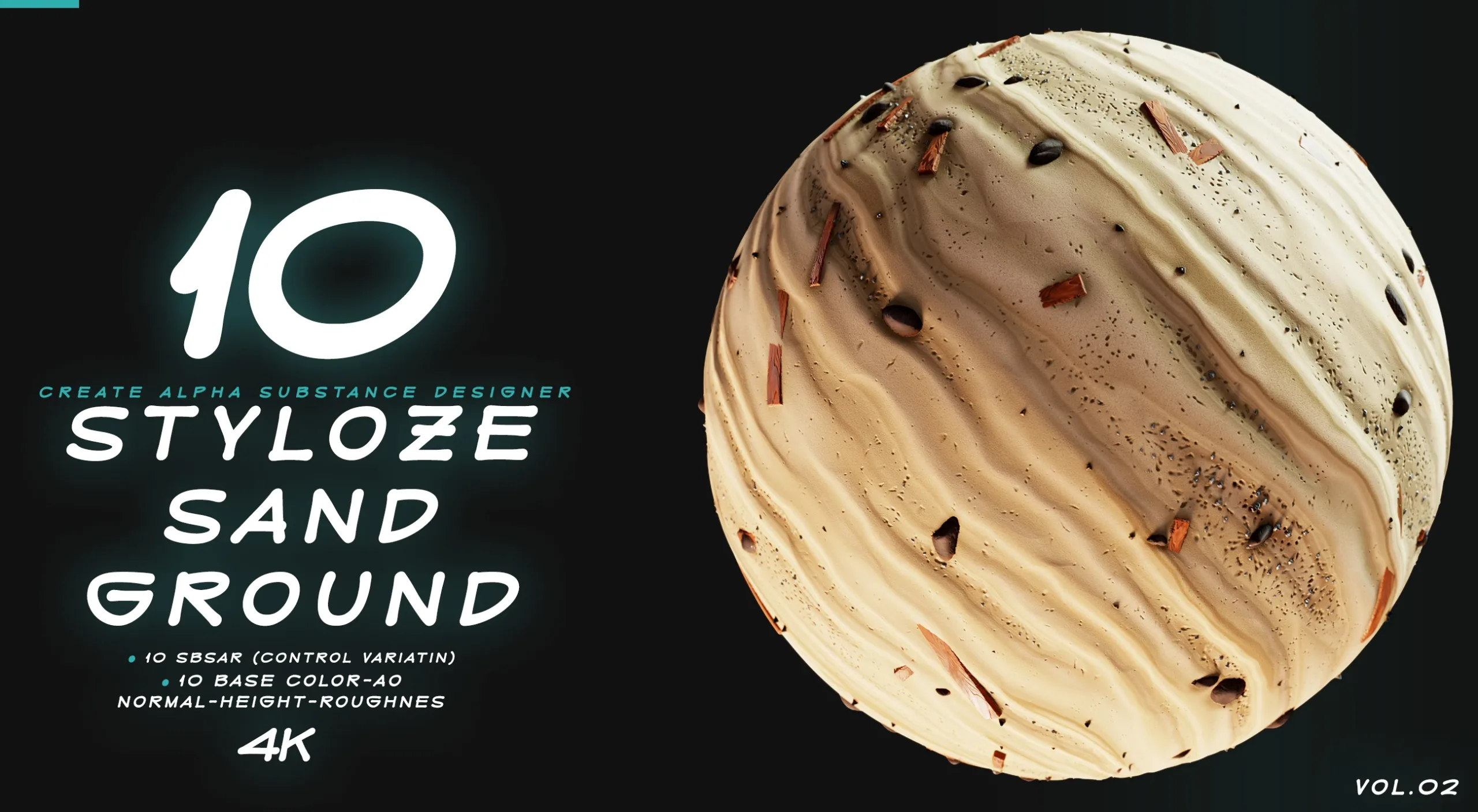 10 MATERIAL STYLIZE SAND AND GROUND VOL.01