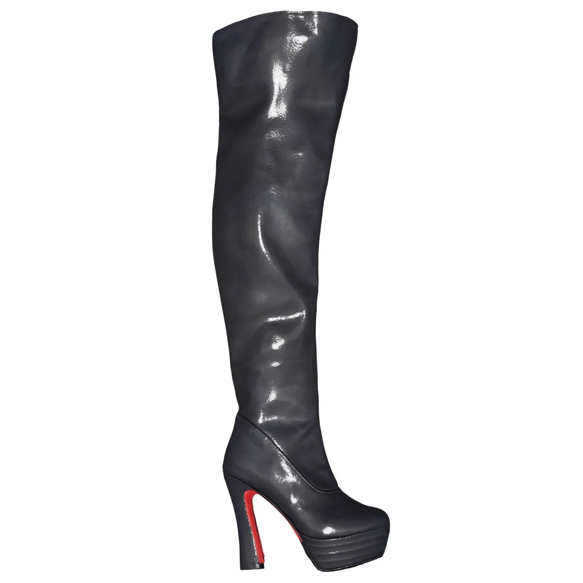 Boot Tighhigh Kinky Latex Female Footwear