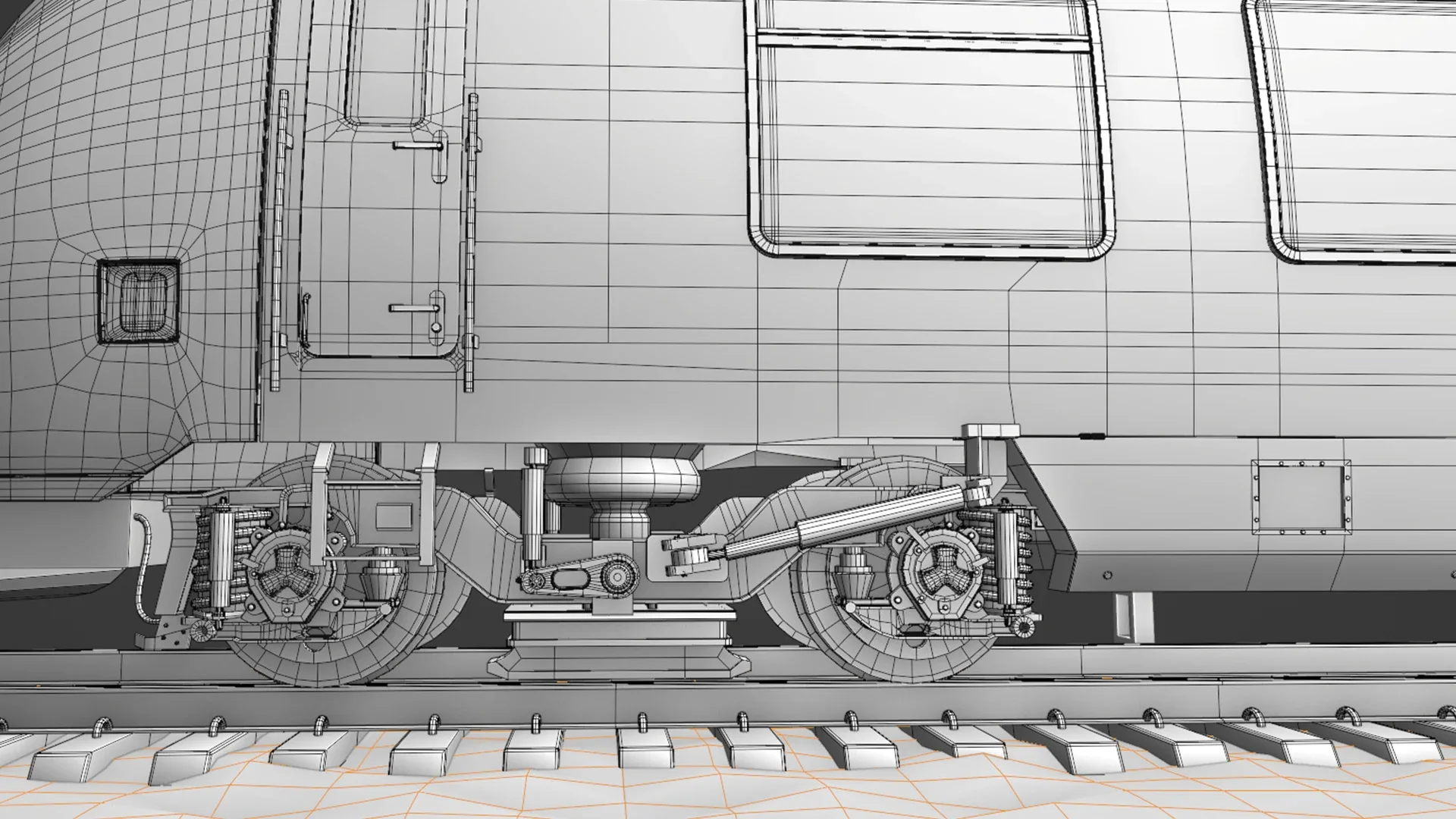 Bombardier TALENT Train sweg Rigged Animated