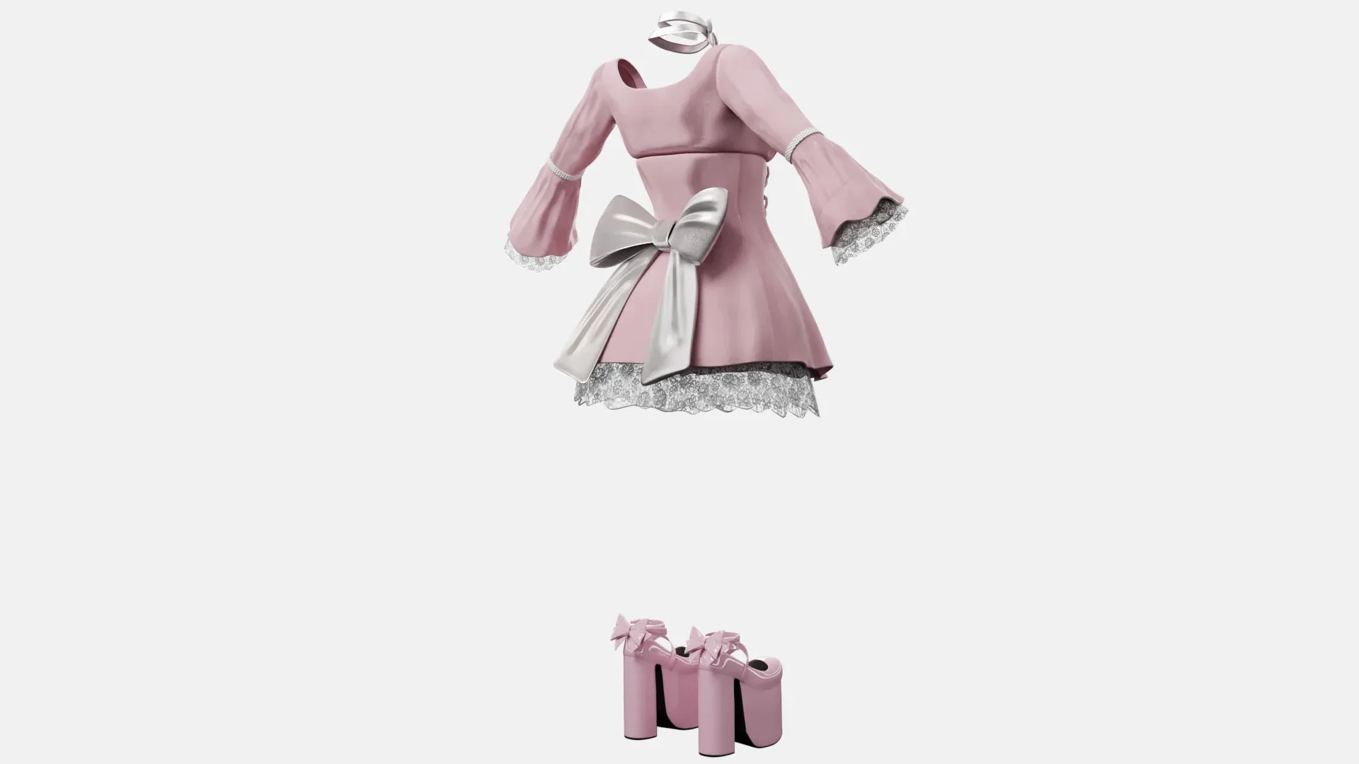 Lolita Outfit Pink Dress Shoes