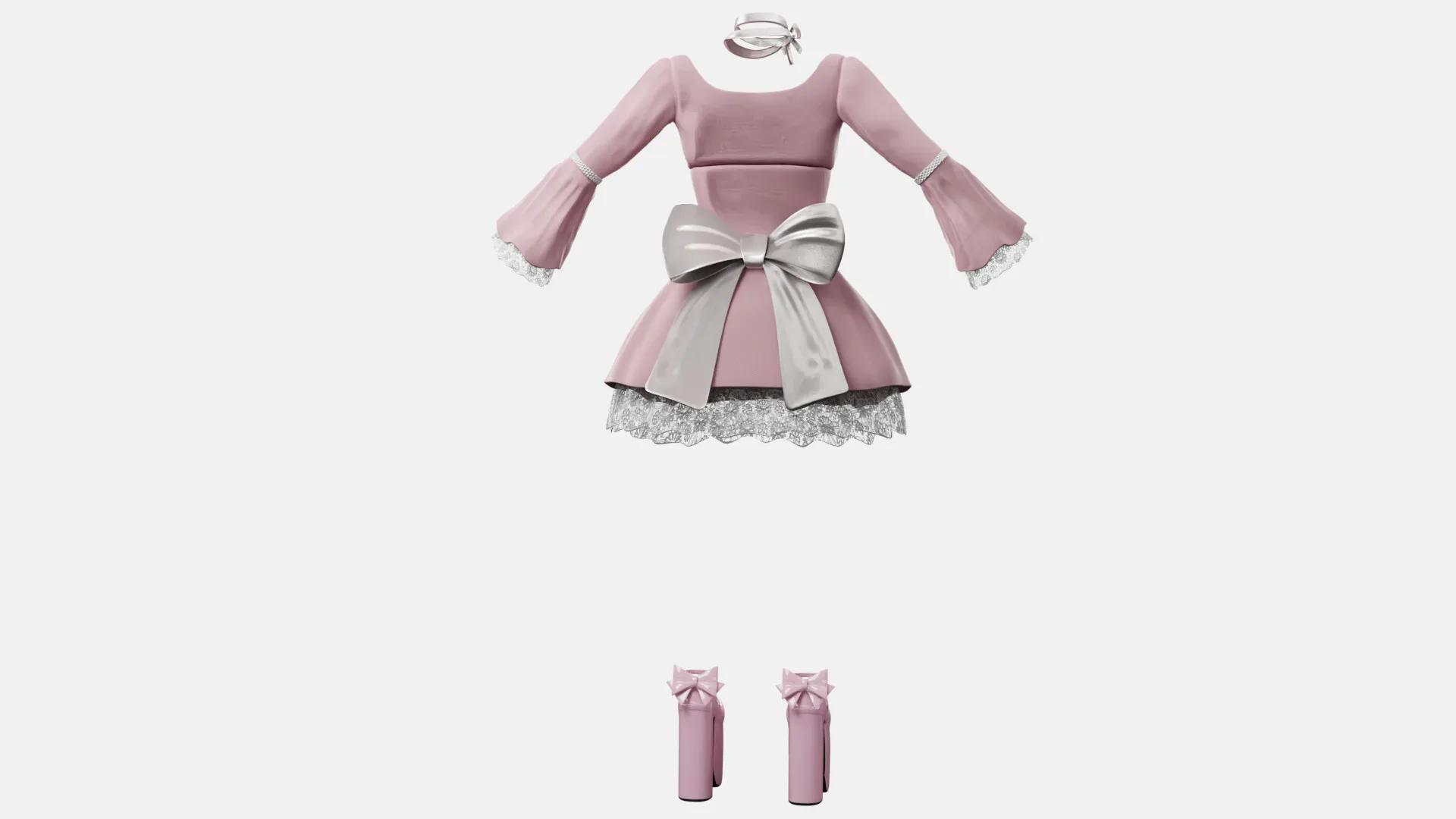 Lolita Outfit Pink Dress Shoes