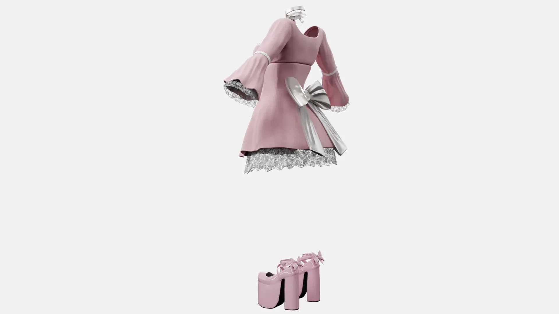 Lolita Outfit Pink Dress Shoes