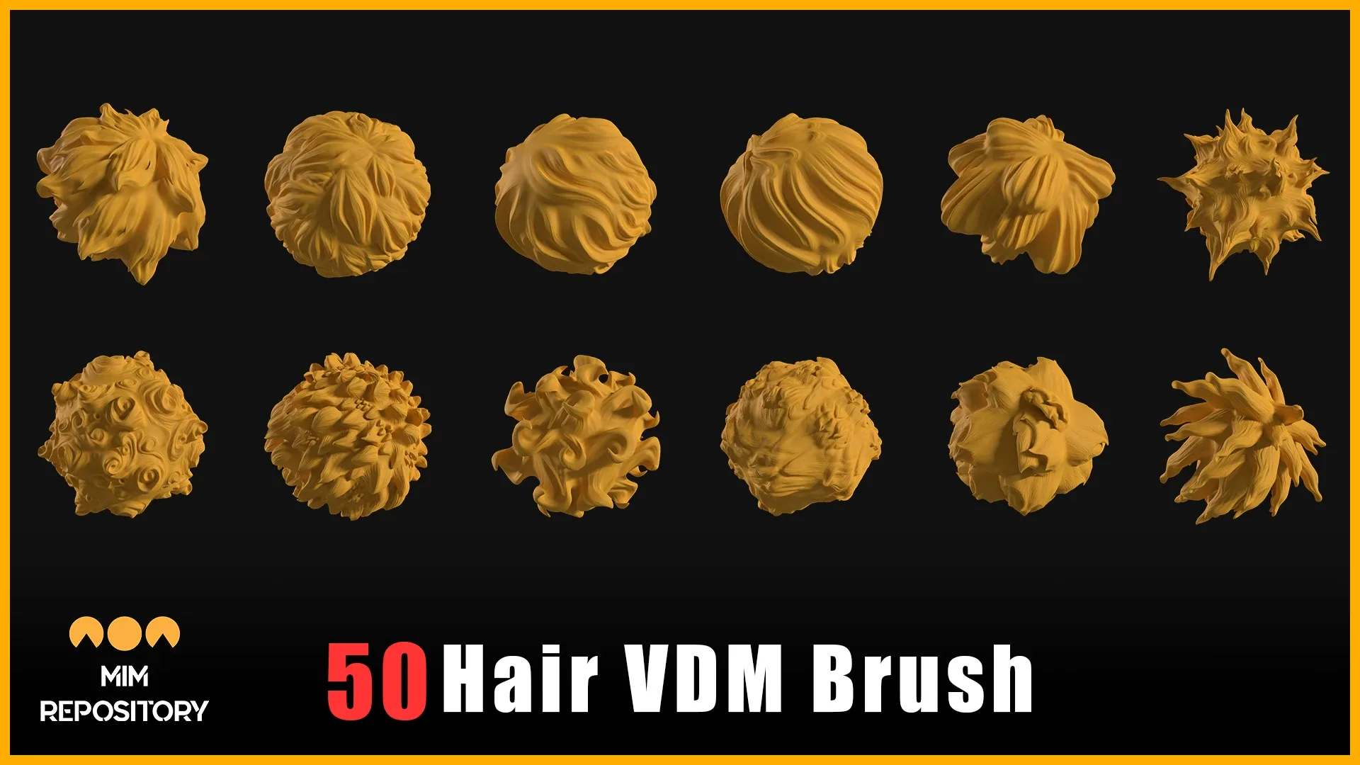 50 Hair VDM Brushes