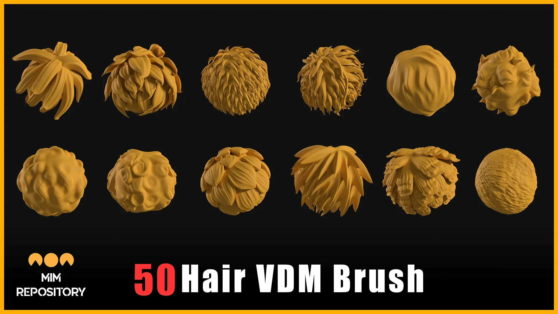 50 Hair VDM Brushes