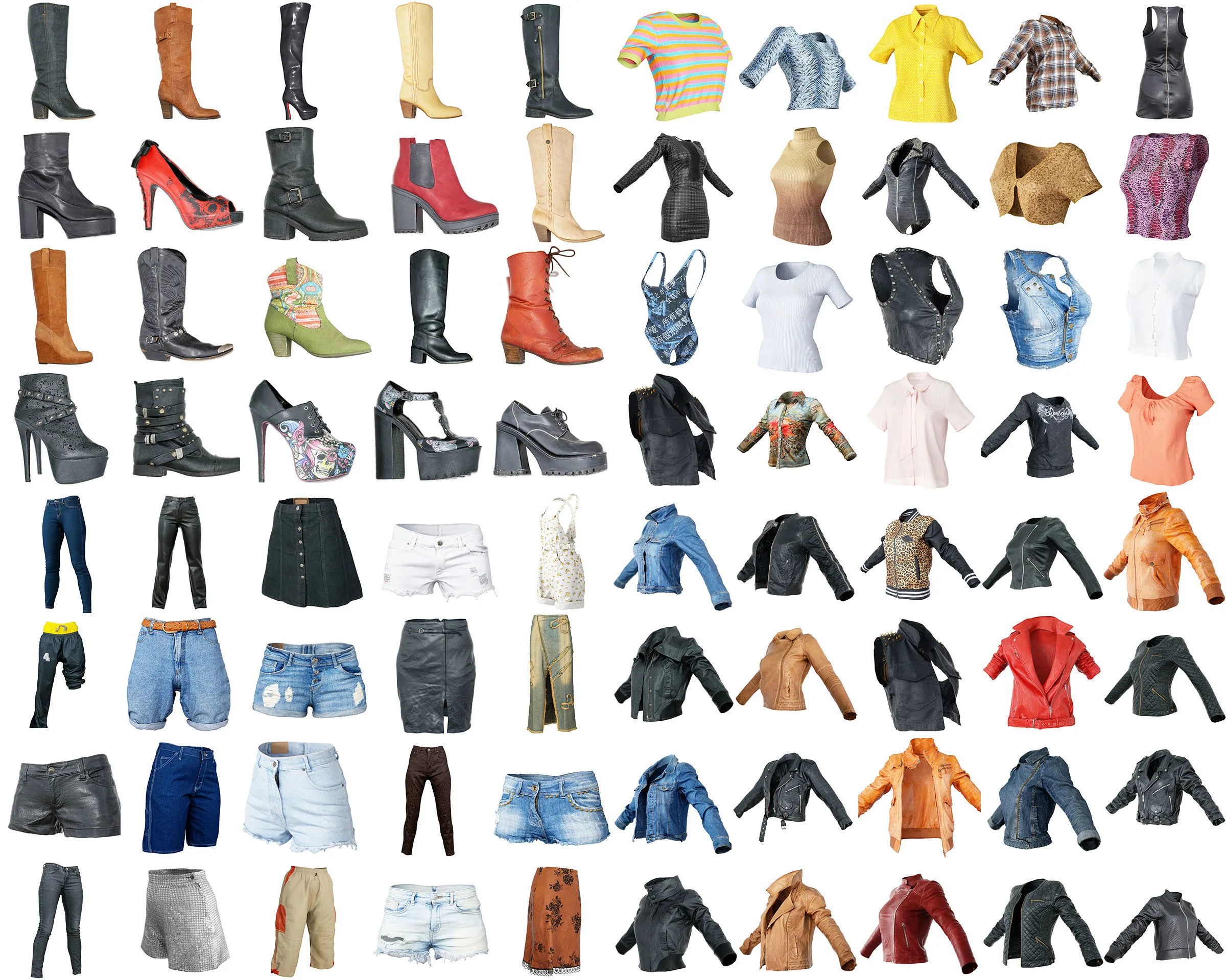 Full Collection 80 Clothing Items Rock Vintage 90s