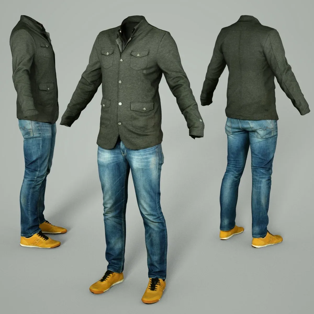 Casual Male Fashion Clothing Outfit 2