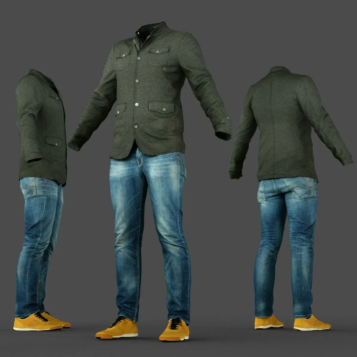 Casual Male Fashion Clothing Outfit 2