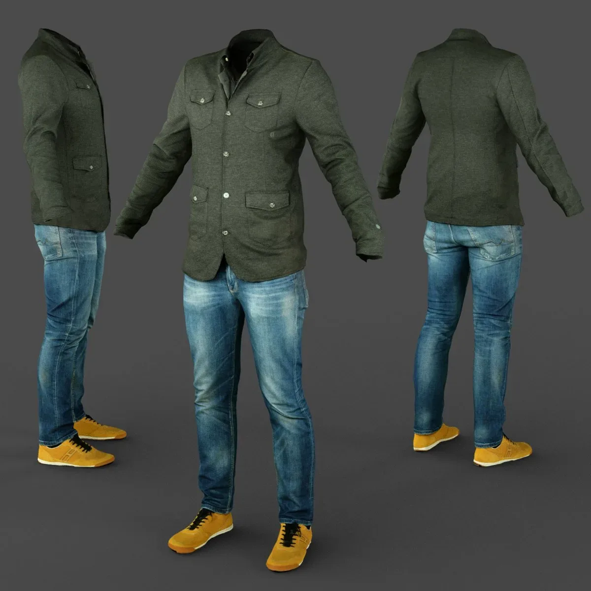 Casual Male Fashion Clothing Outfit 2