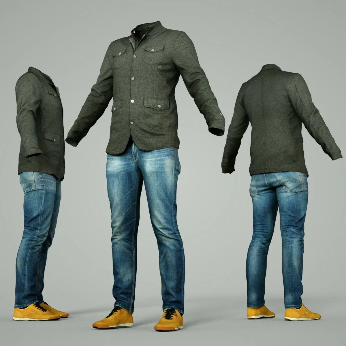 Casual Male Fashion Clothing Outfit 2