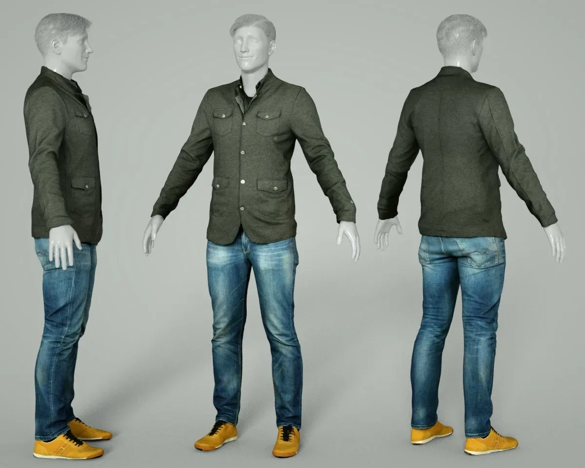 Casual Male Fashion Clothing Outfit 2