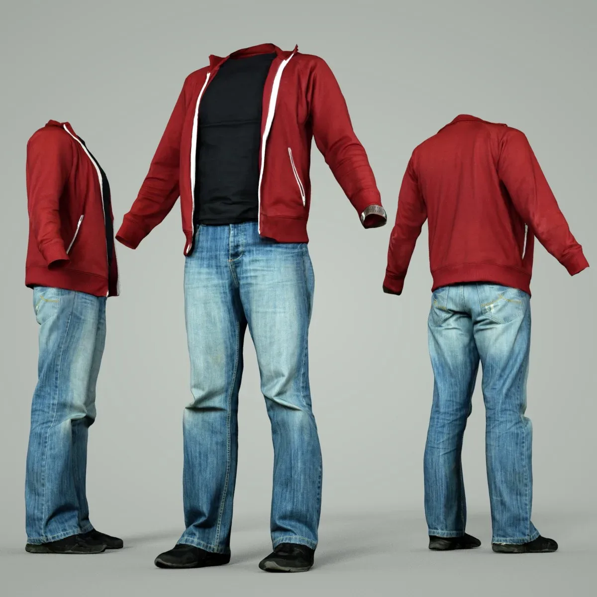 Casual Male Fashion Clothing Outfit FlippedNormals