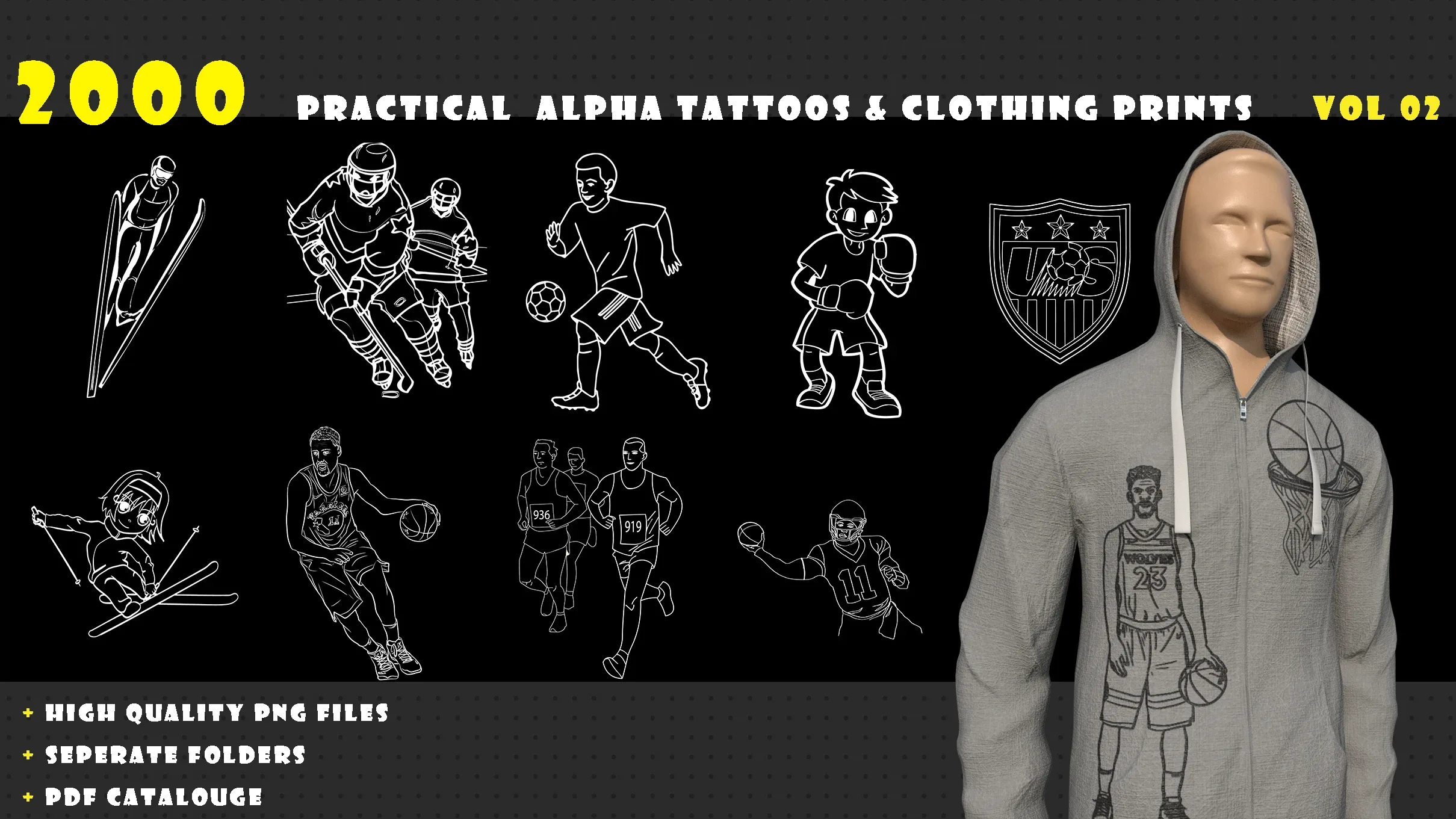 2000 Practical Alpha Tattoos & Clothing prints