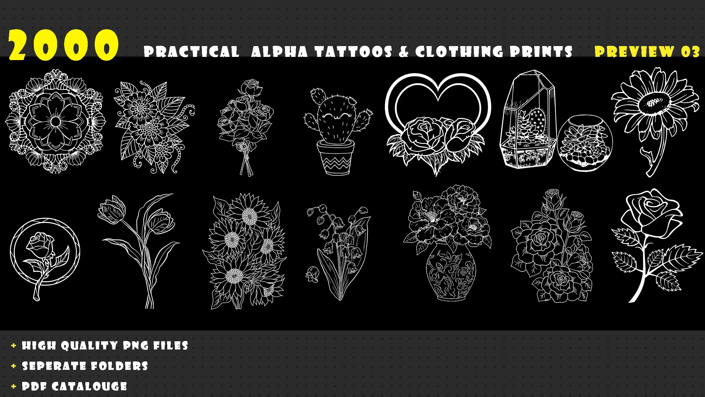 2000 Practical Alpha Tattoos & Clothing prints