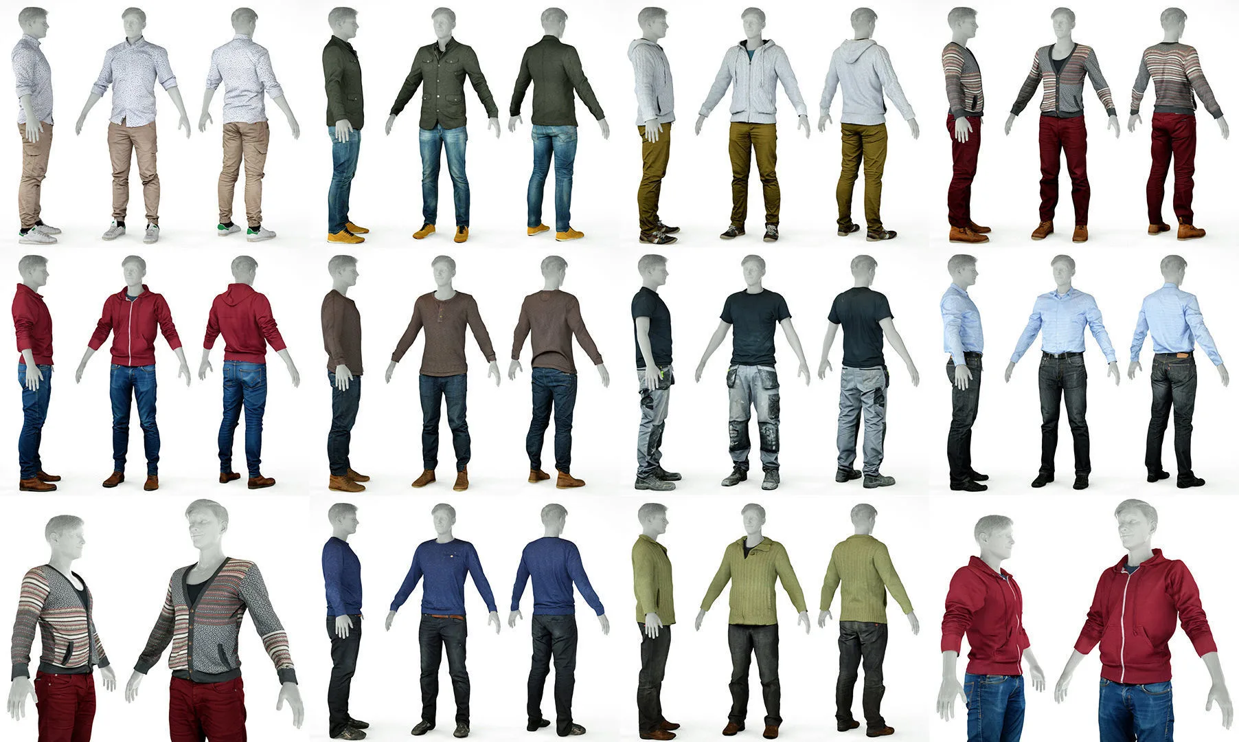 Master Male Clothing Outfit Collection