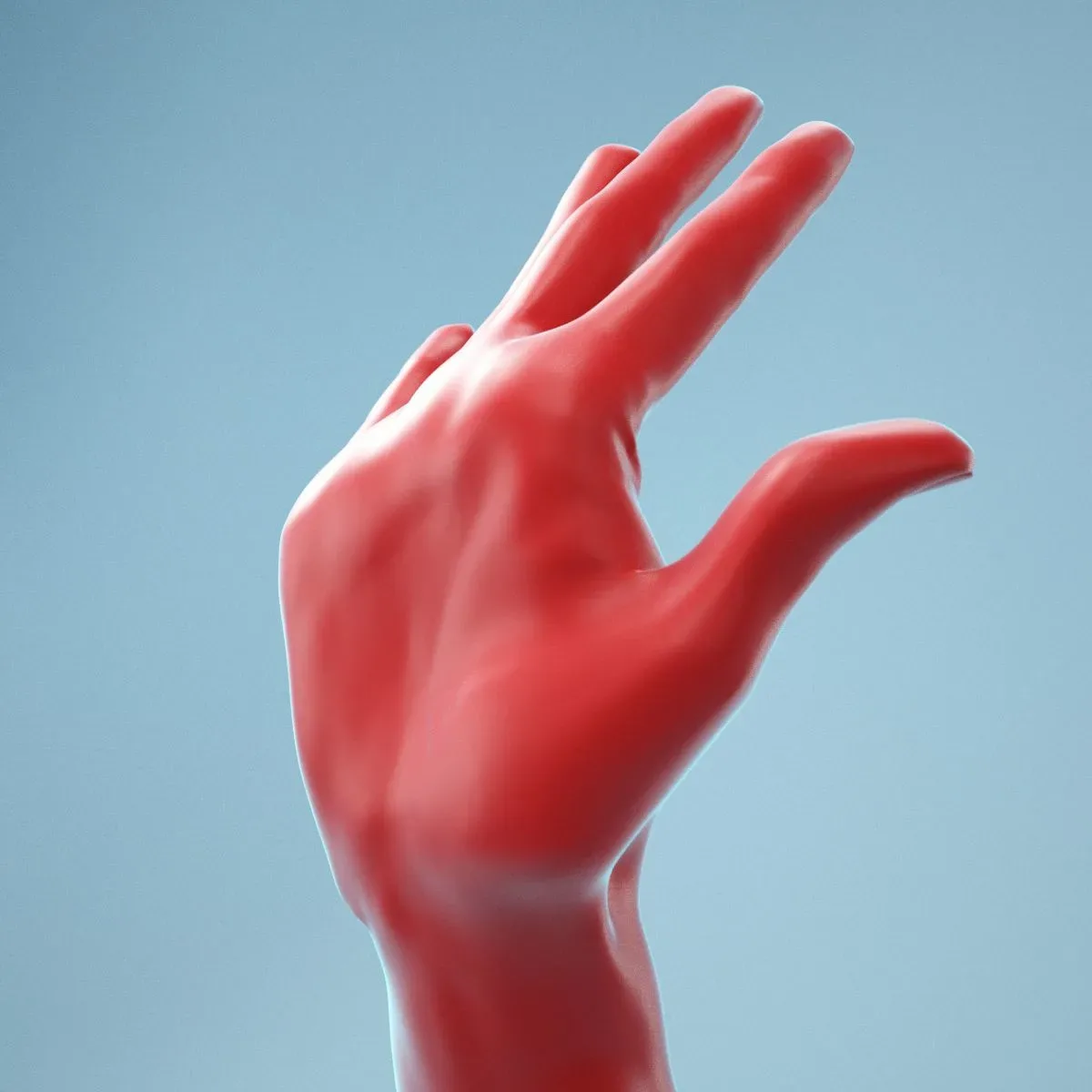 Bent Back Realistic Hand