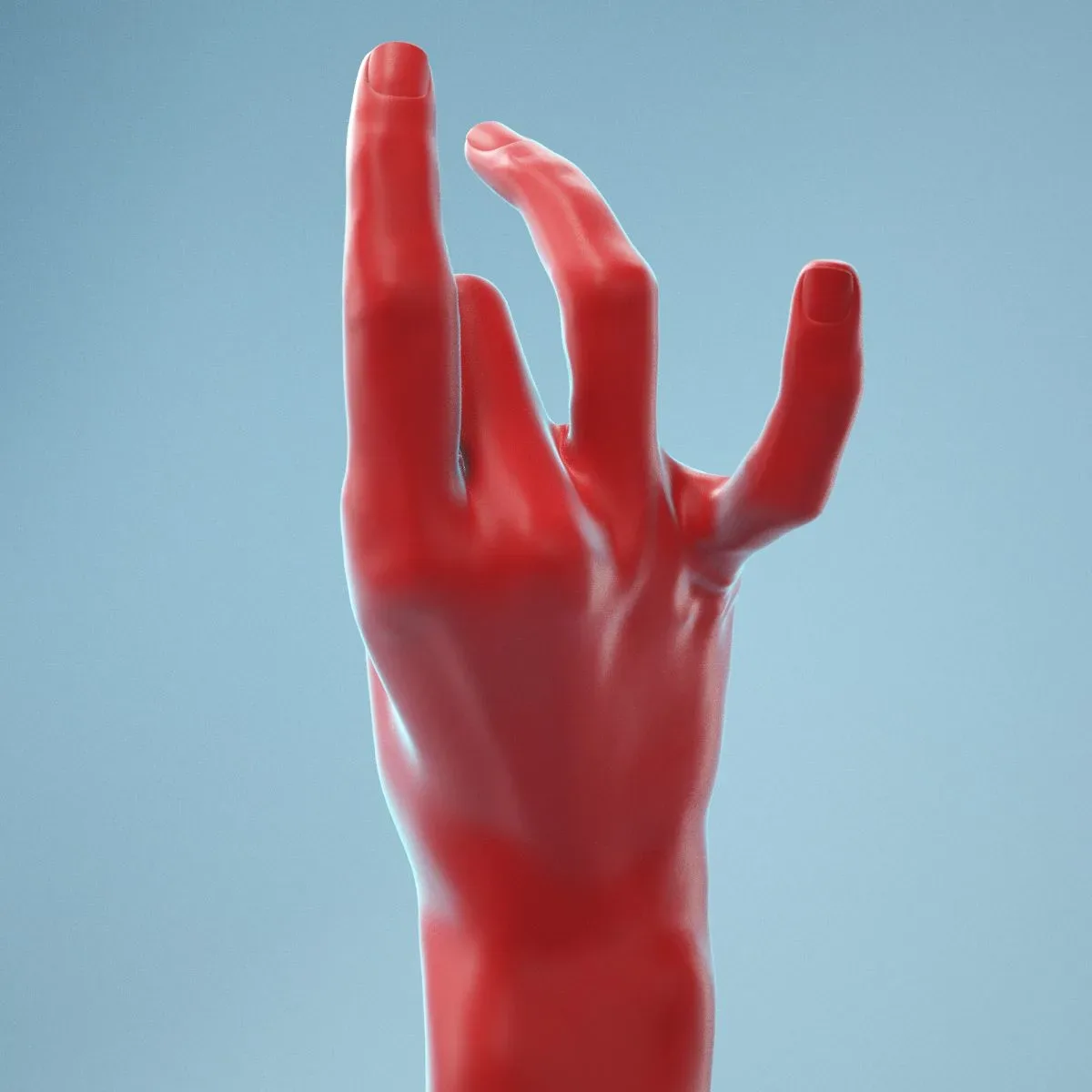 Pinch Gesture Realistic Hand